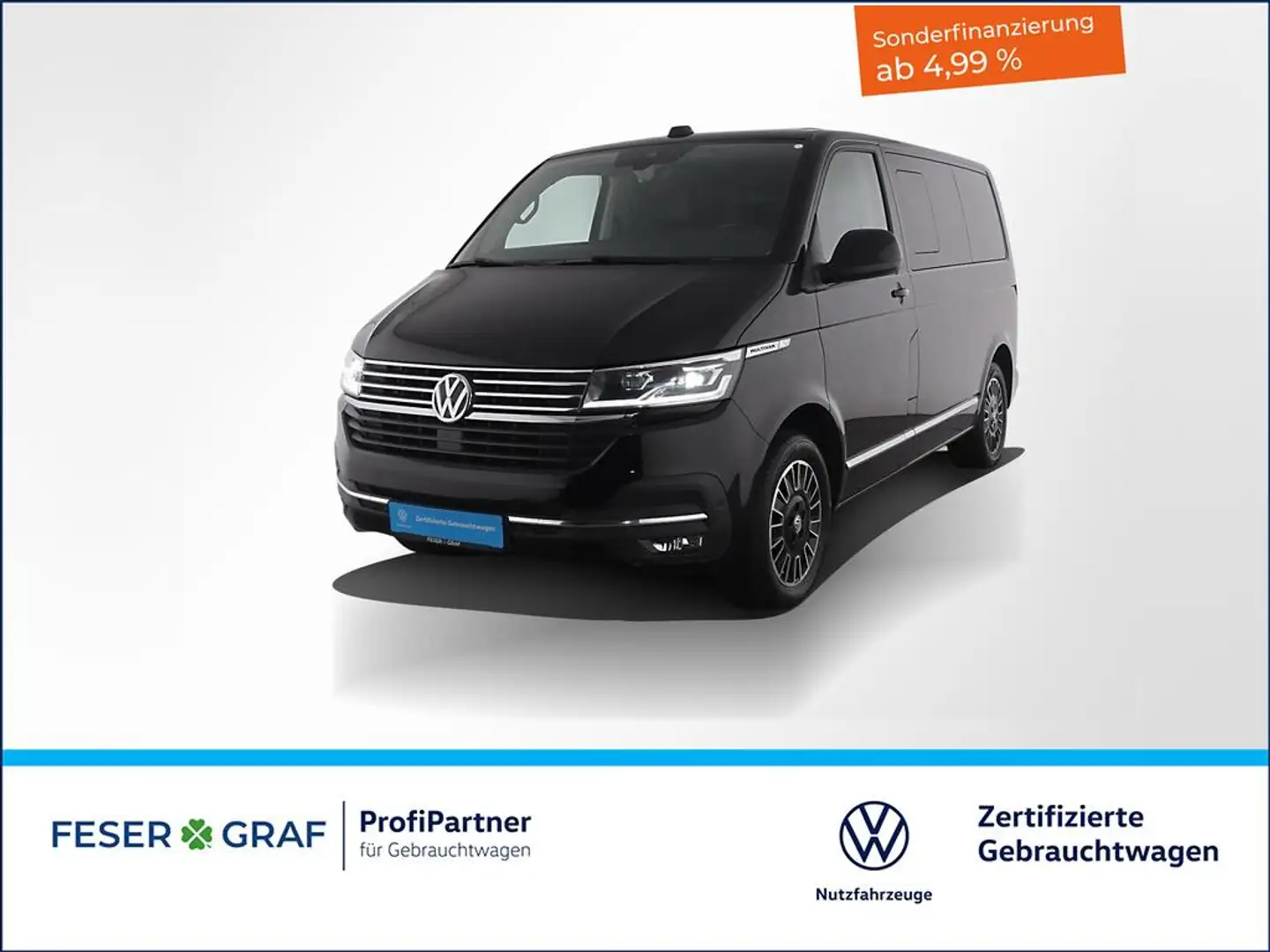 Volkswagen T6.1 Multivan 6.1 2.0TDI GenerationSix DSG AHK Sthz Negro - 1