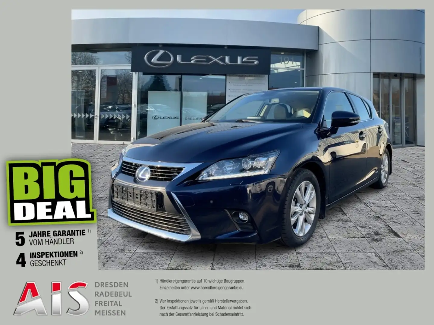 Lexus CT 200h Executive Line Navi LED AHK KeyLess Blauw - 1