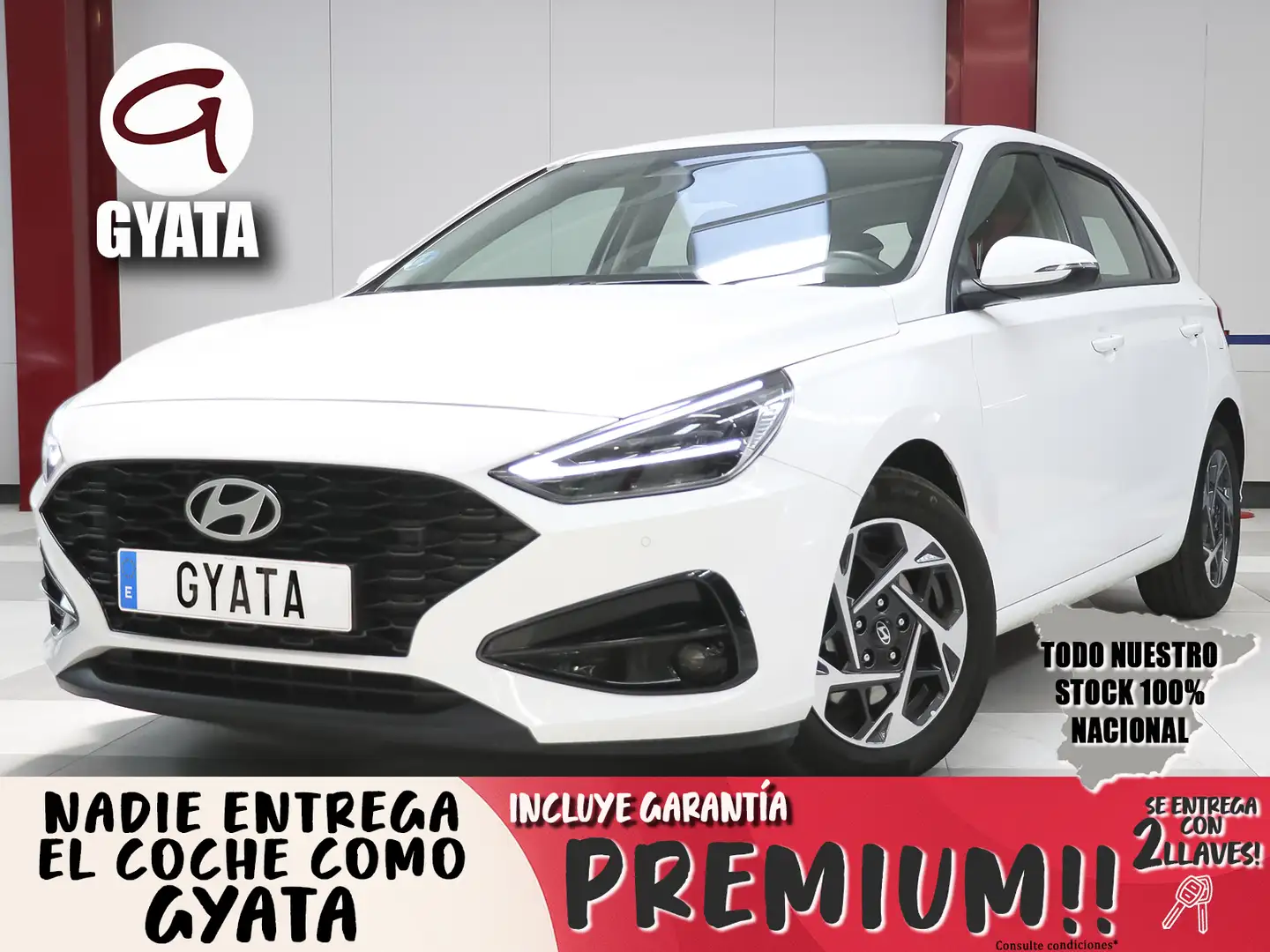 Hyundai i30 1.0 TGDI Klass 48V 100 Blanco - 1