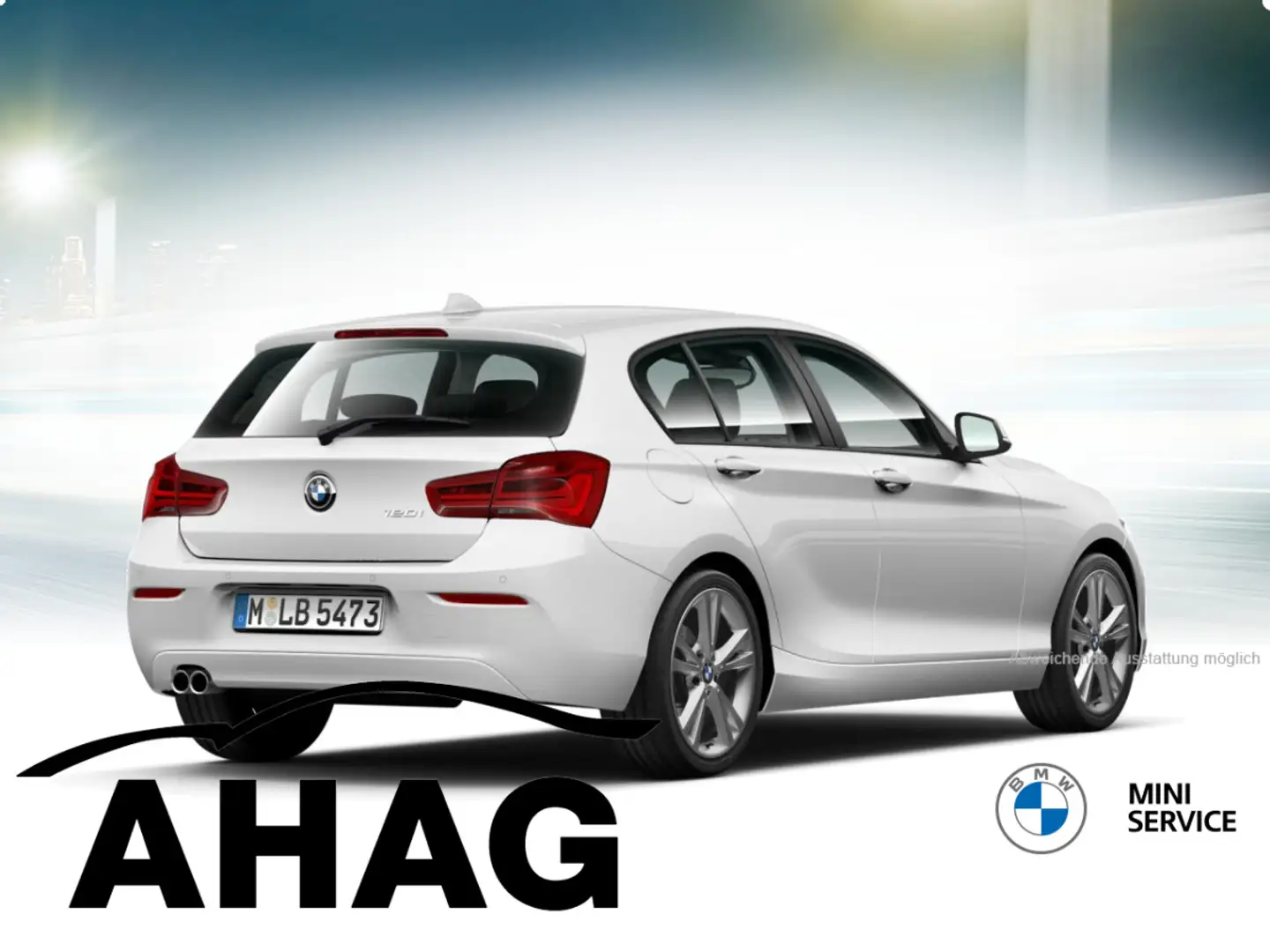 BMW 120 i Advantage Aut. 18"LM Navi Business PDC RFT Weiß - 2