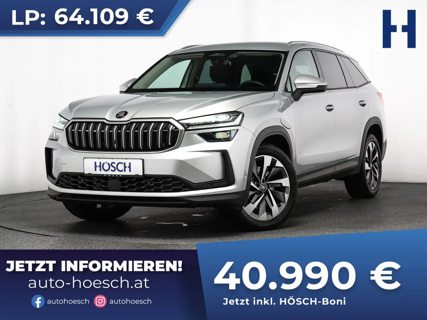 Skoda Kodiaq PHEV Selection MATRIX KOMFORT 19'' DRIVE WINTER Silber - 1