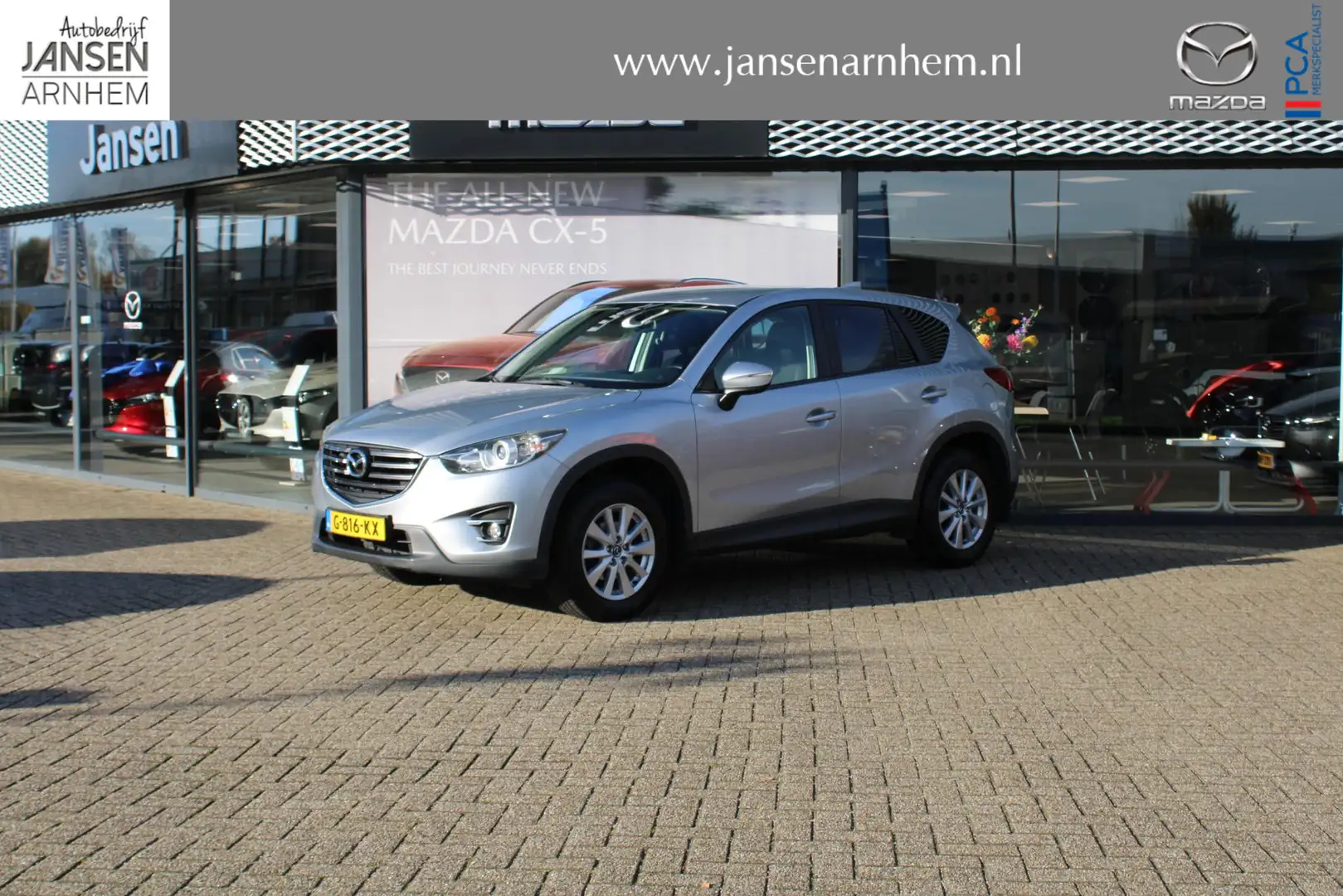 Mazda CX-5 2.0 SkyActiv-G 165 Skylease 2WD , Trekhaak, Navi, Gris - 1
