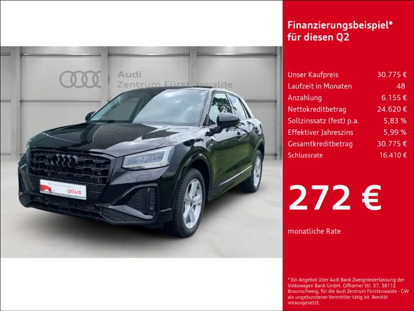 Audi Q2 35 TFSI S-tronic S line Navi Digitales Cockpit Sou Schwarz - 1