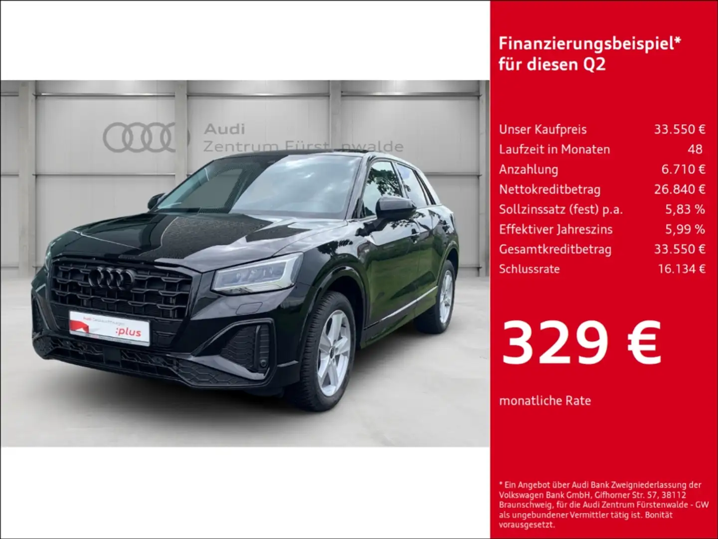 Audi Q2 35 TFSI S-tronic S line Navi Digitales Cockpit Sou Schwarz - 1