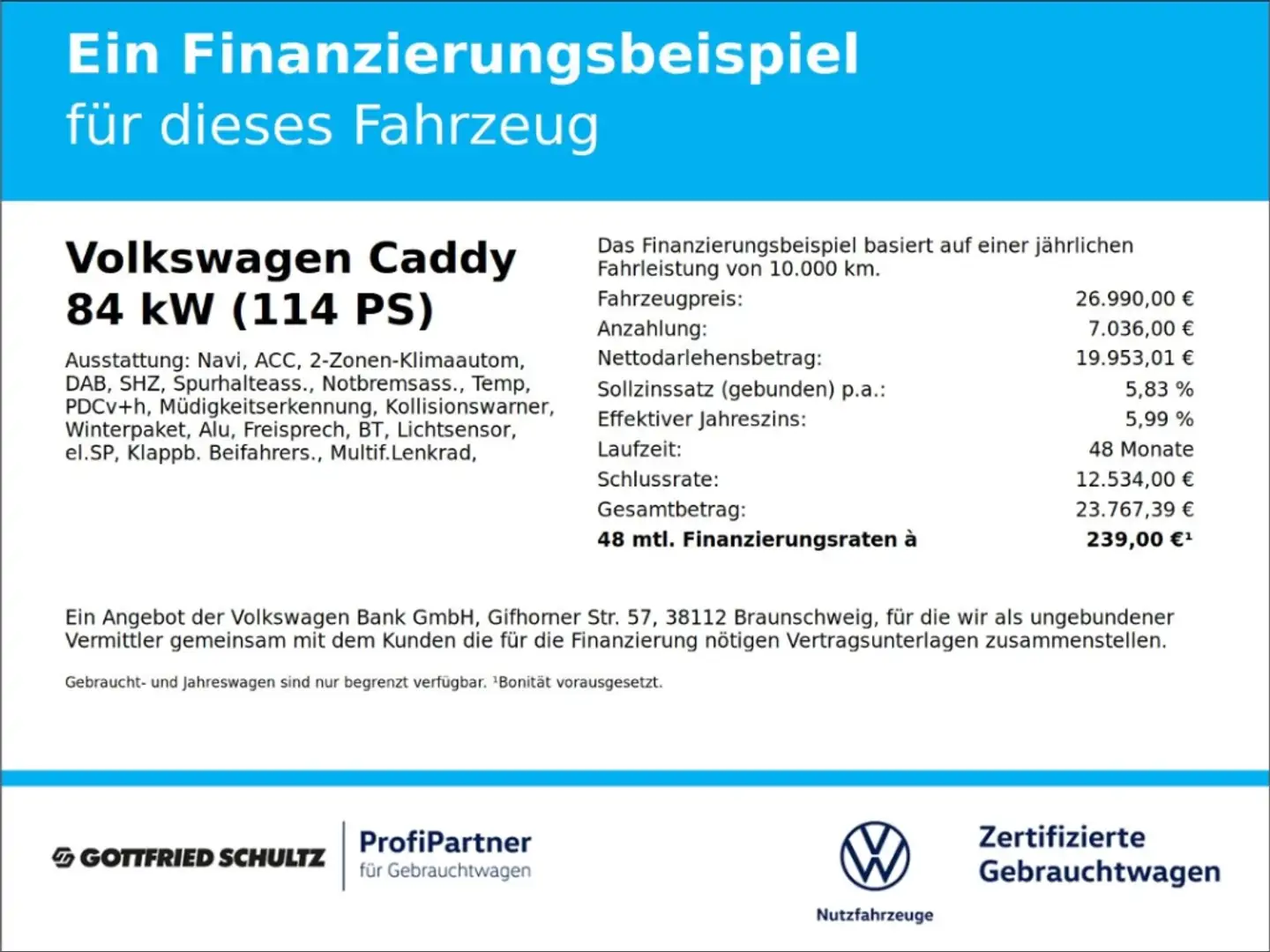 Volkswagen Caddy 1.5 TSI Life Einparkhilfe 7-Sitzer Blau - 2