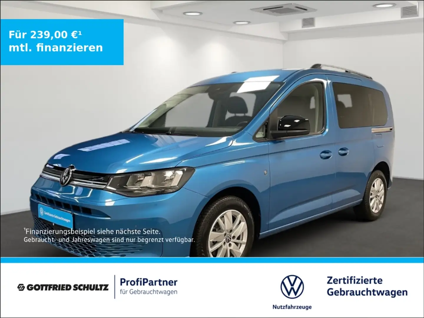Volkswagen Caddy 1.5 TSI Life Einparkhilfe 7-Sitzer Blau - 1