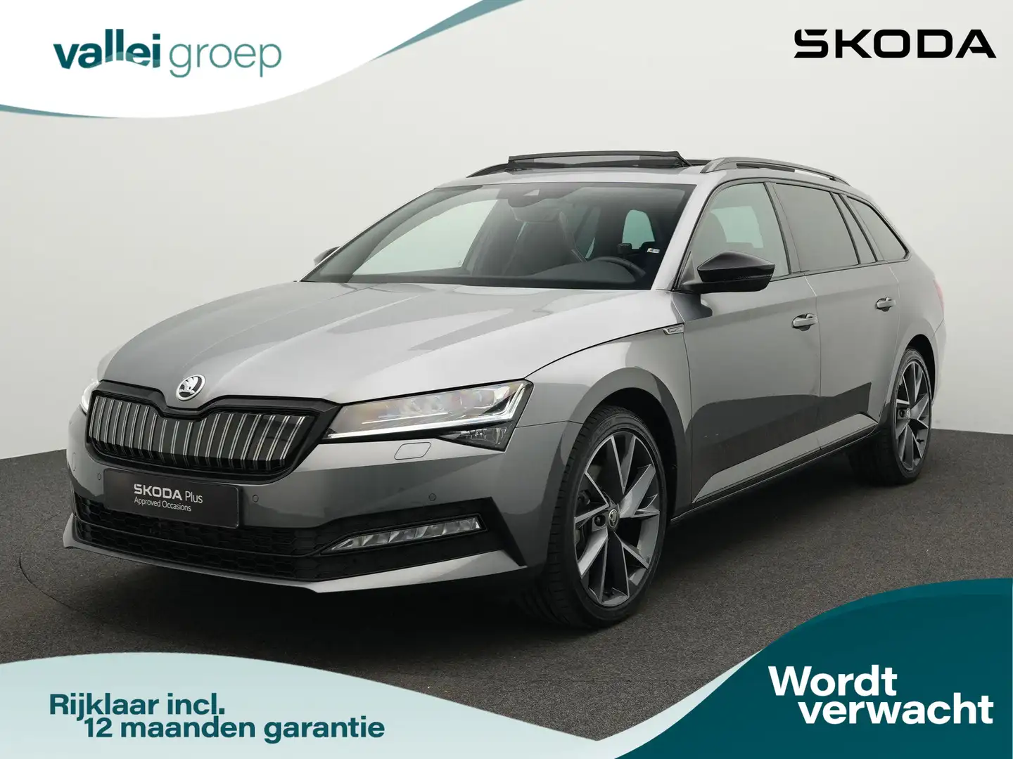 Skoda Superb Combi 1.4 TSI 218 pk iV Sportline Business | Panor Grijs - 1