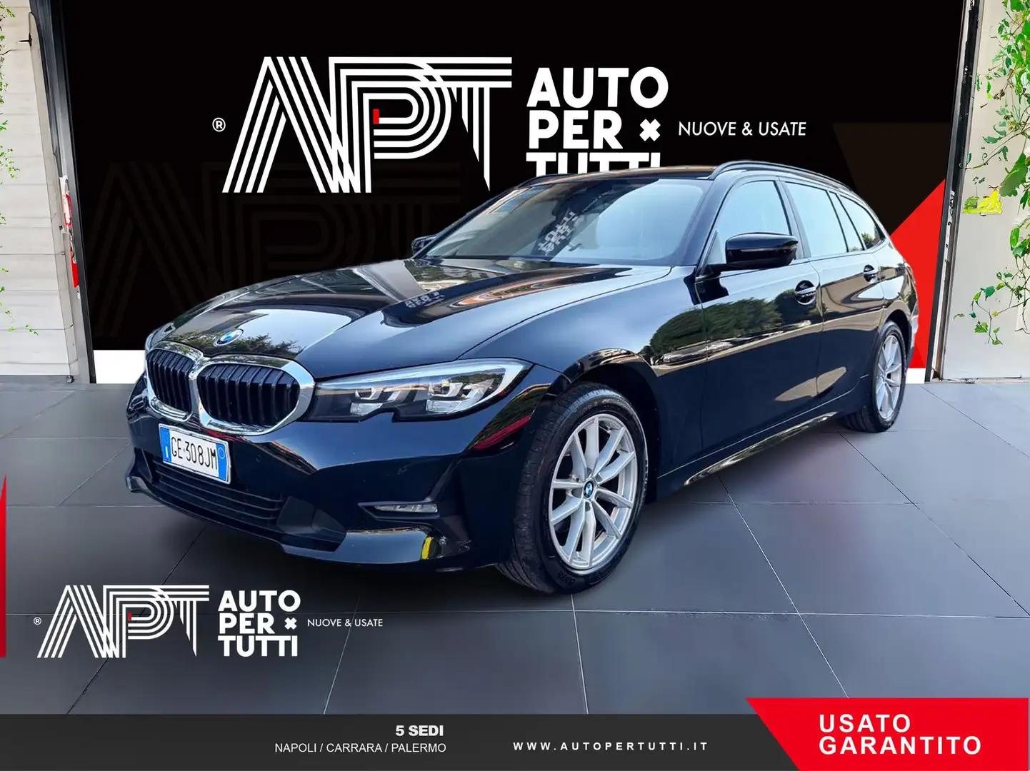 BMW 320 320d Touring mhev 48V xdrive Business Advantage au Nero - 1