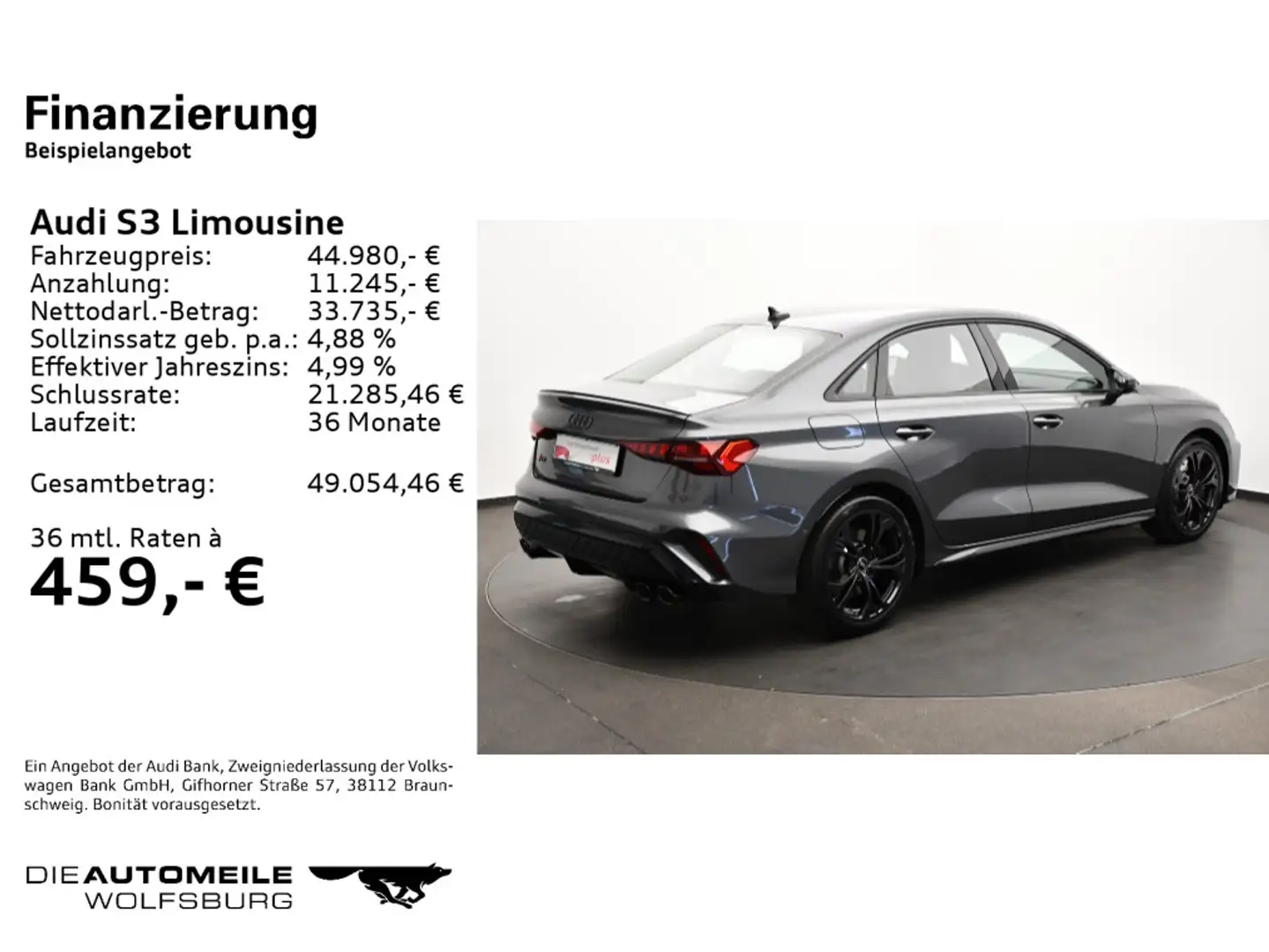 Audi S3 2.0 TFSI quattro S tronic Leder/Opt Grau - 2