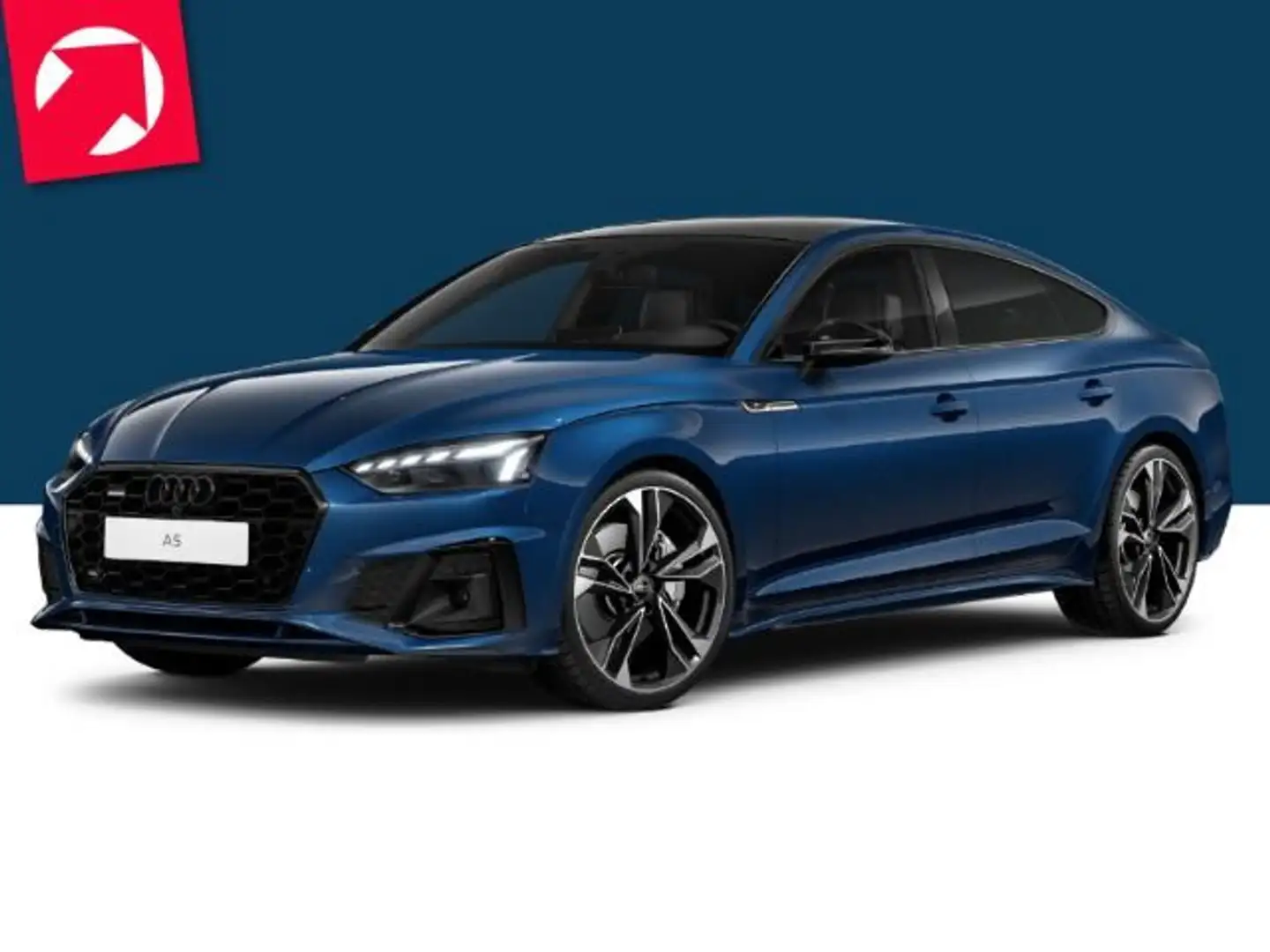 Audi A5 S line business 45 TFSI quattro S t Blau - 2