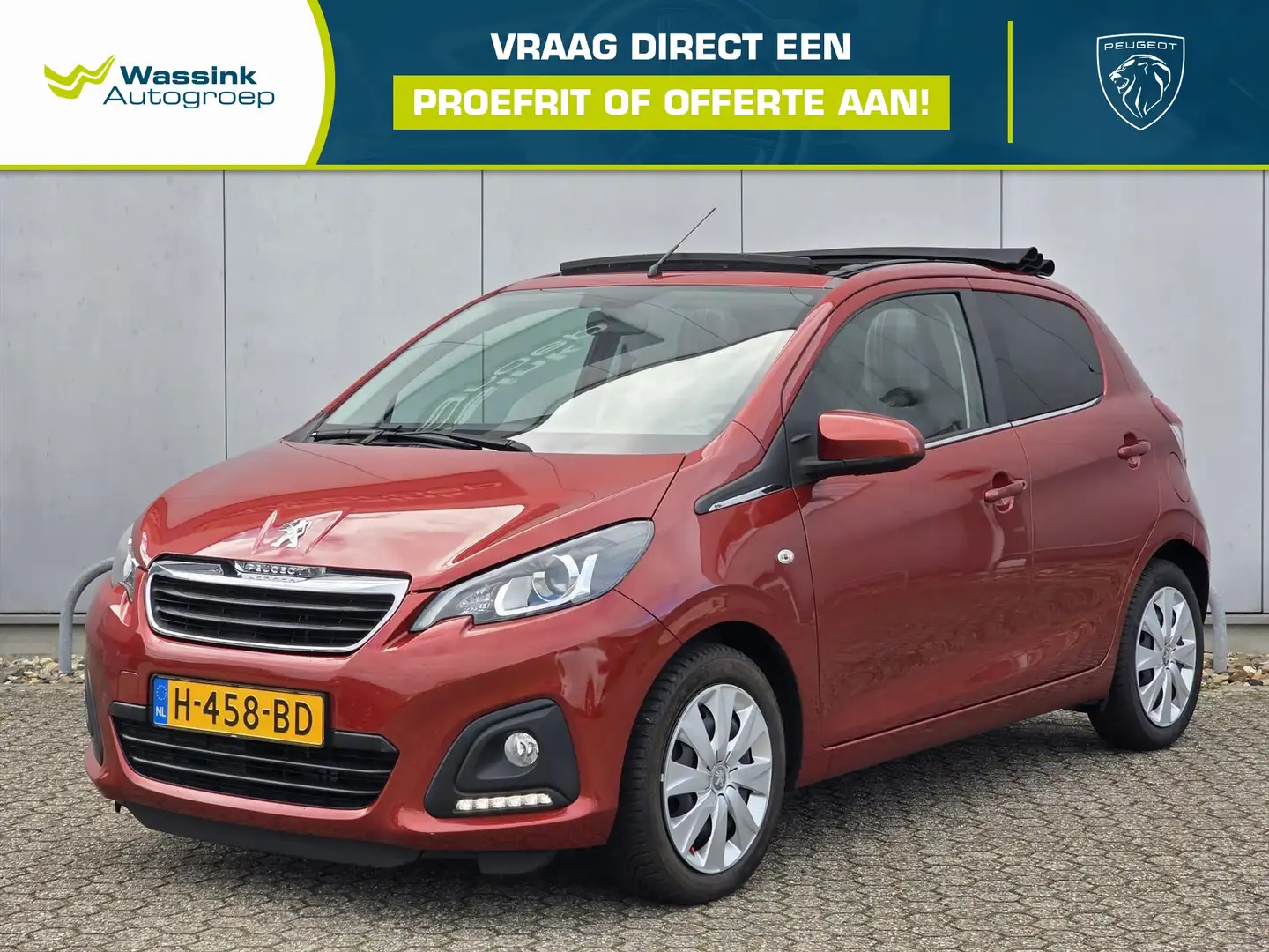 Peugeot 108 1.0 72pk 5D TOP! Active | Airconditioning | Elektr Rouge - 1