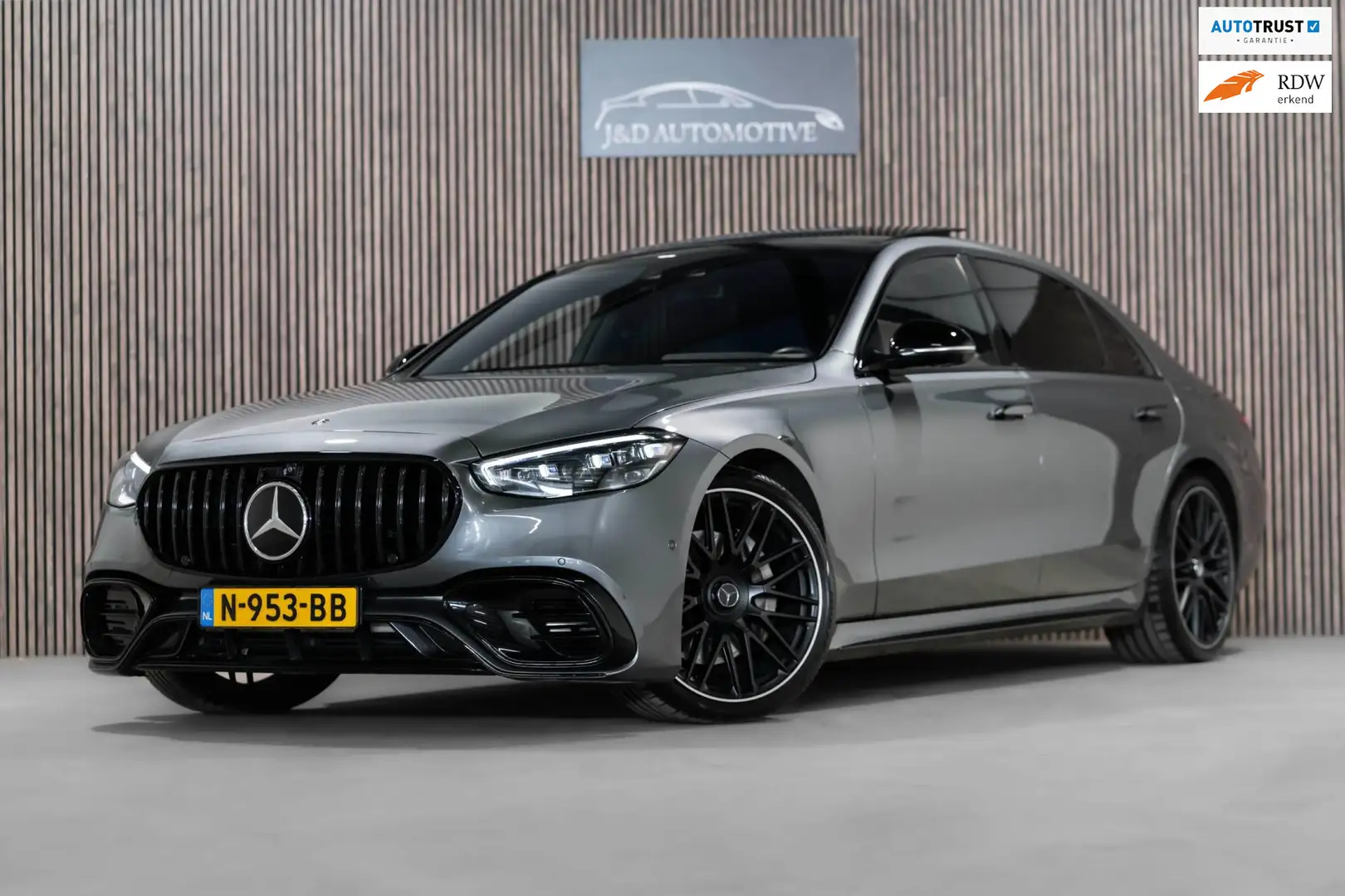 Mercedes-Benz S 400 400d 4MATIC Lang AMG PANO VOLL Grijs - 1