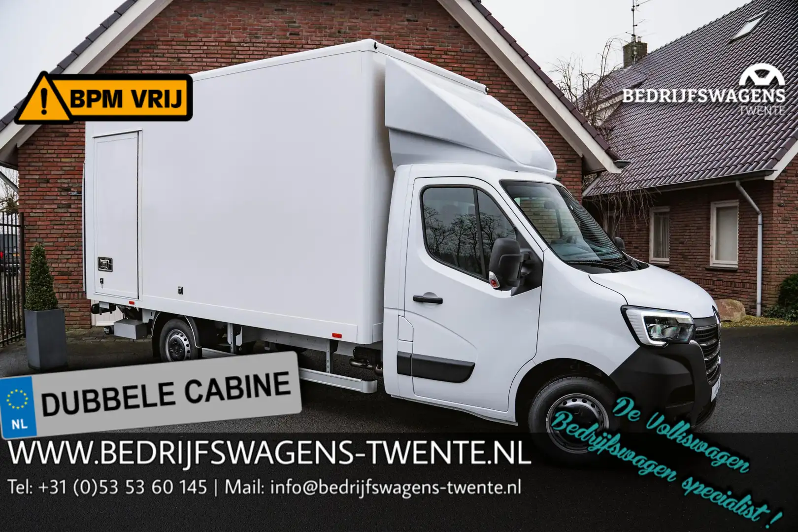 Renault Master 2.3 dCi 165 PK Bakwagen met Laadklep en zijdeur Ai Wit - 1