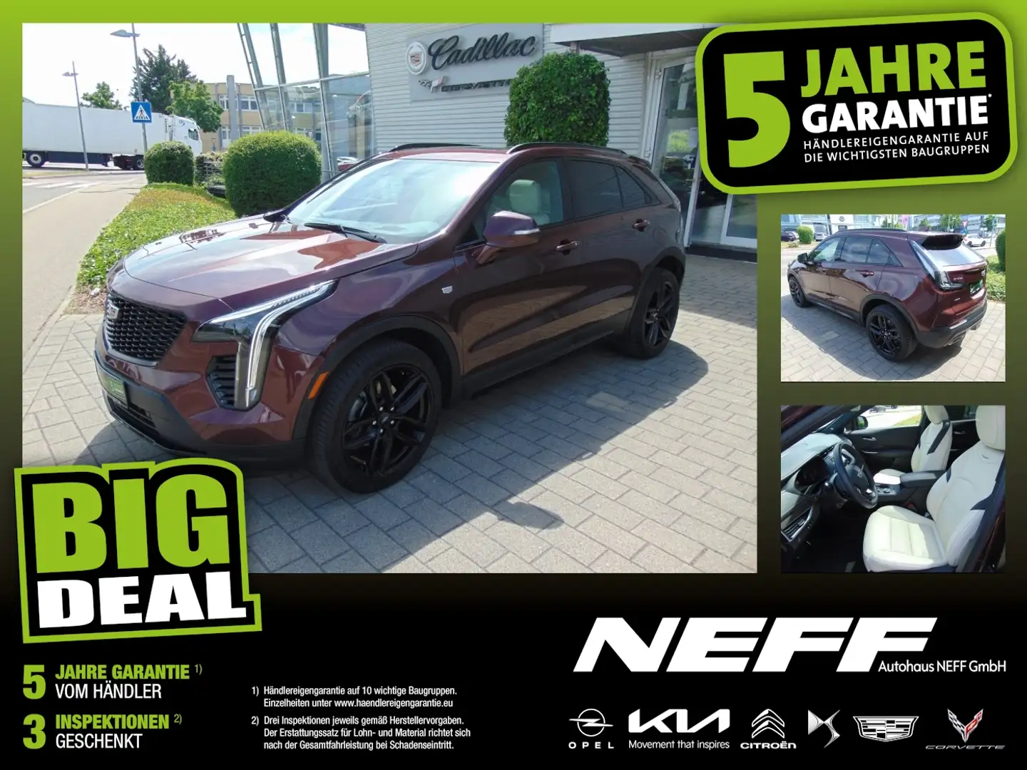 Cadillac XT4 350T Sport 2,0 Turbo Panoramadach AHK Rojo - 1