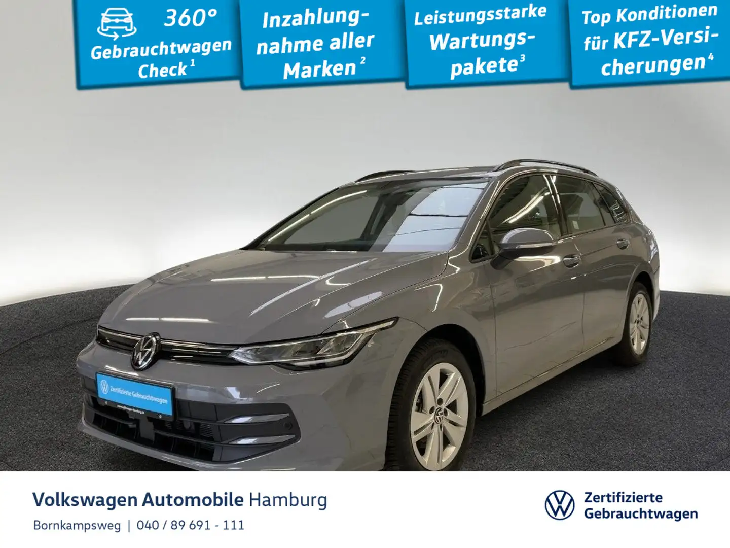 Volkswagen Golf Variant Golf VIII Variant 1.5 eTSI Life DSG AHK Standhzg Grau - 1