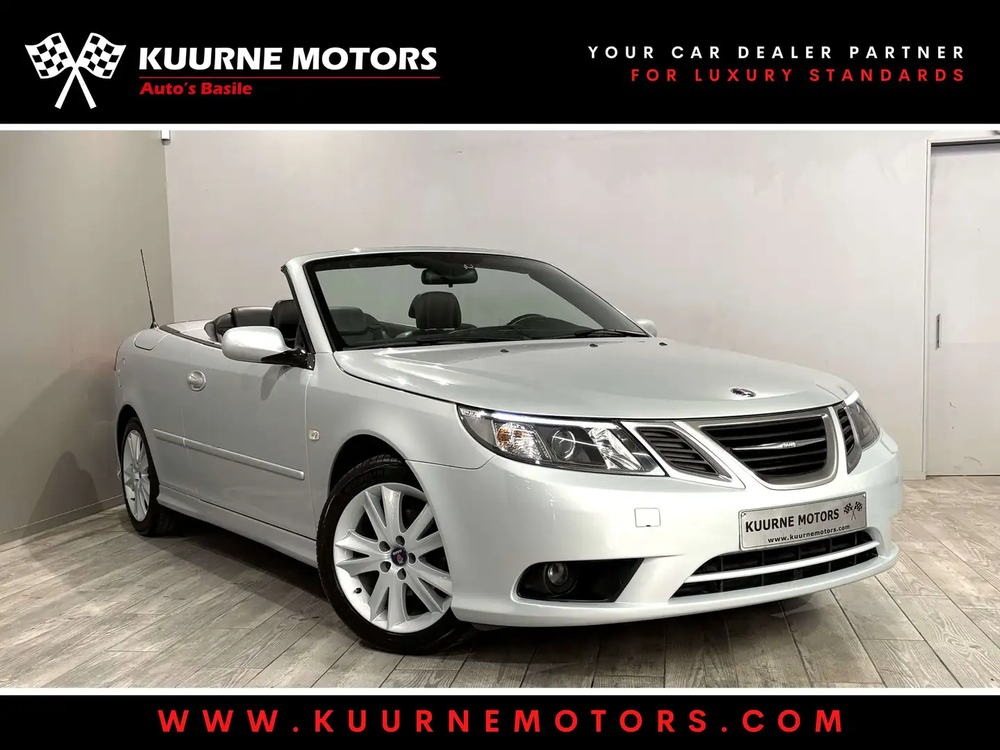 Saab 9-3 1.8T Cabrio Vector Alu17\/Leder/Airco *YOUNGTIMER* Argent - 1