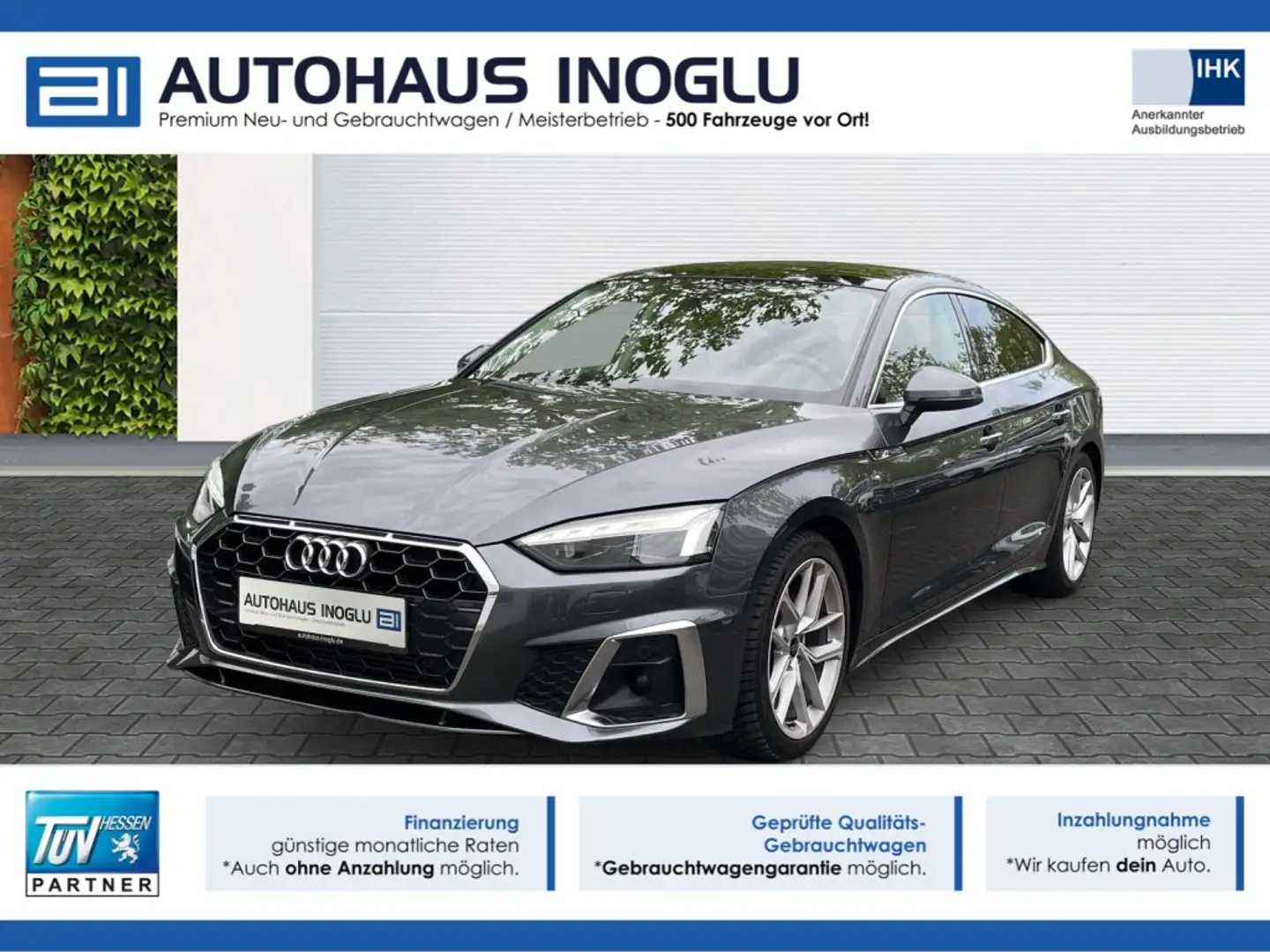 Audi A5 35 TFSI S line S tronic Matrix+Pano+Leder+R-Kam+ Szürke - 1