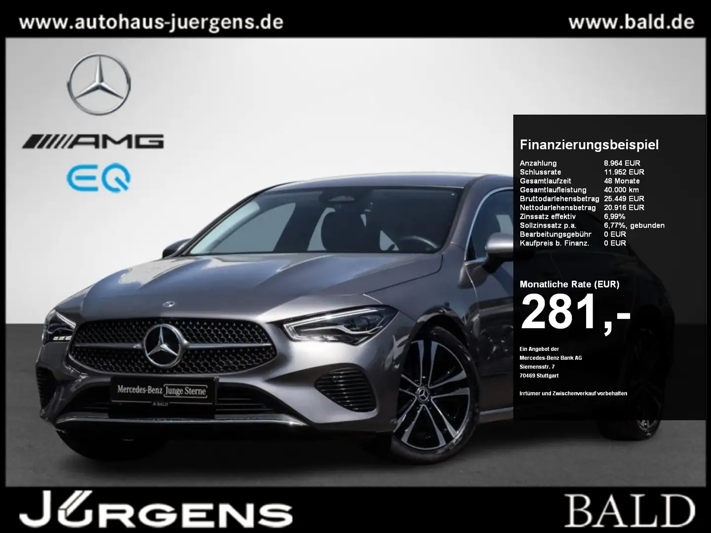 Mercedes-Benz CLA 180 SB Progressive/LED/Kamera/EASY-P/Winter Grau - 1