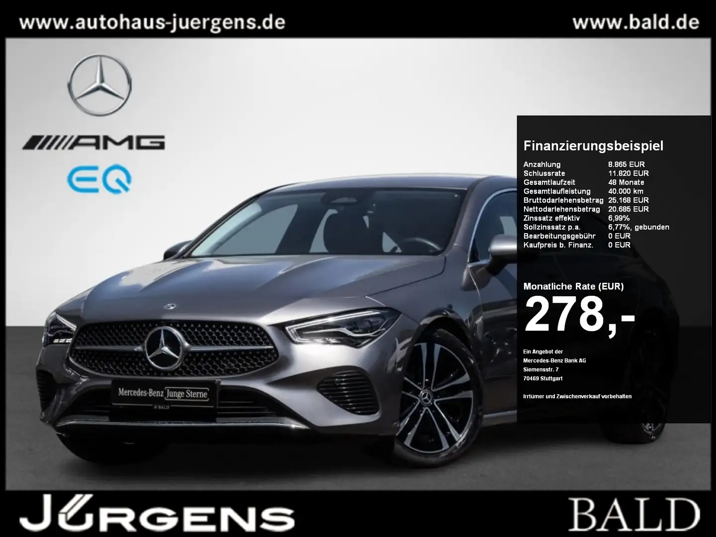 Mercedes-Benz CLA 180 SB Progressive/LED/Kamera/EASY-P/Winter Gris - 1