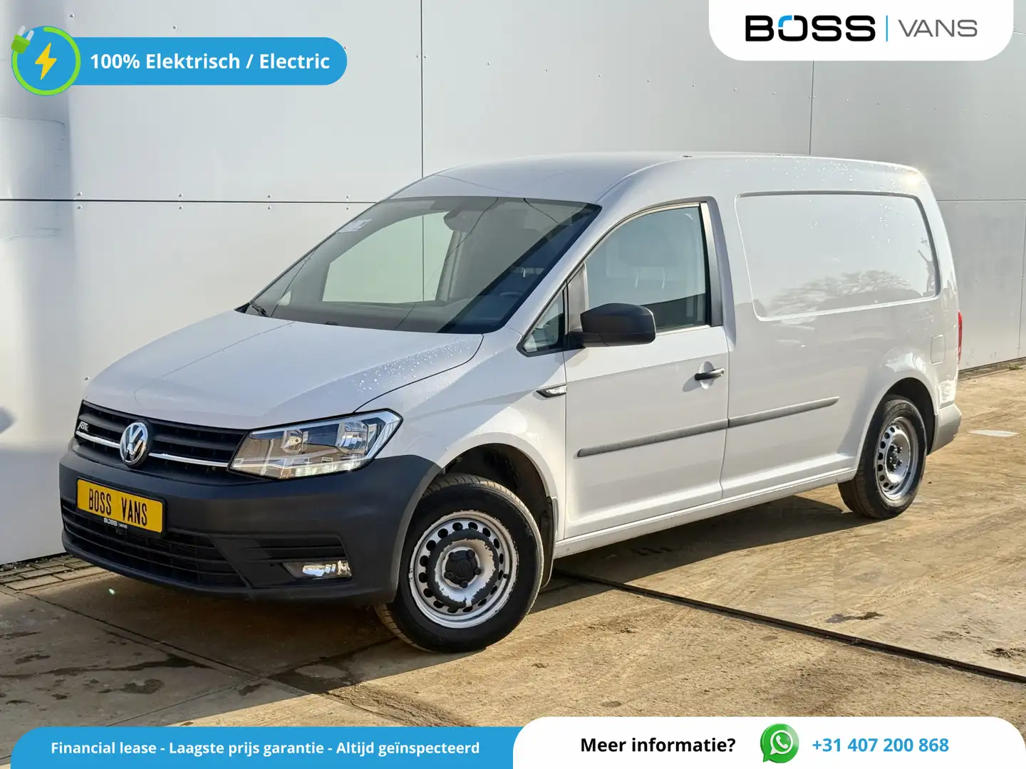 Volkswagen Caddy e-Caddy 113PK L2H1 Elektrisch Caddy ABT Maxi 37,3k Wit - 1