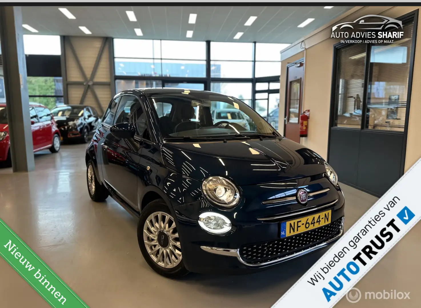 Fiat 500 0.9 TwinAir Turbo Sport |Cruise|Pano|PDC|LED|NL NA Bleu - 1