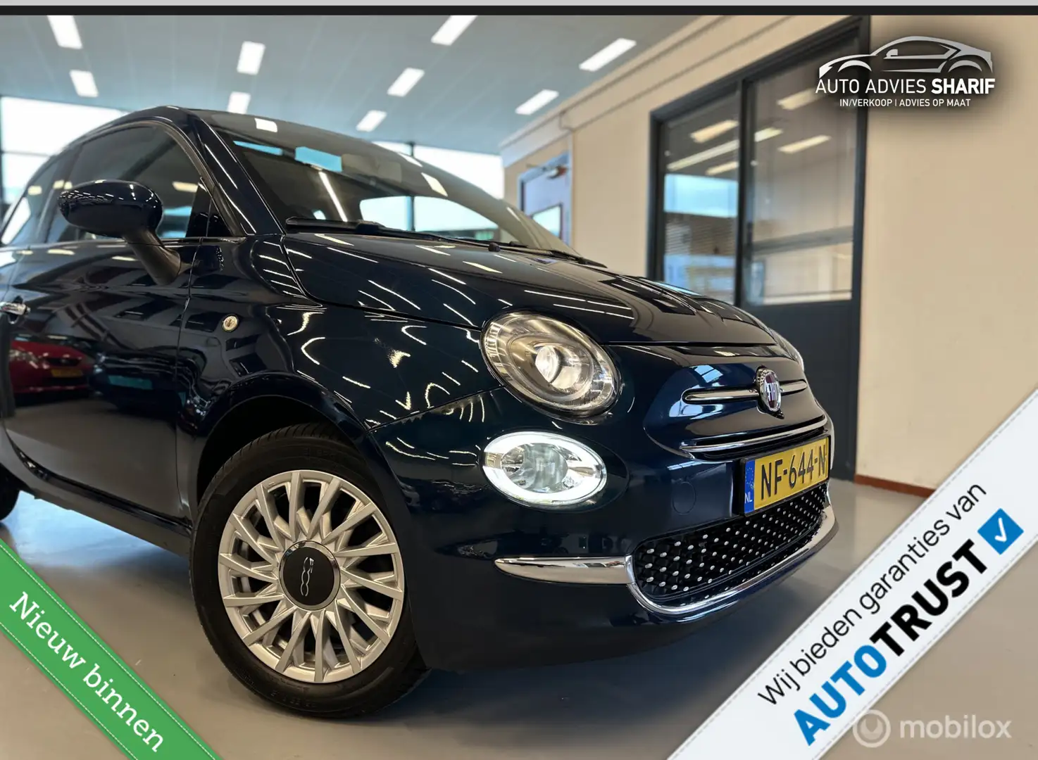 Fiat 500 0.9 TwinAir Turbo Sport |Cruise|Pano|PDC|LED|NL NA Bleu - 2