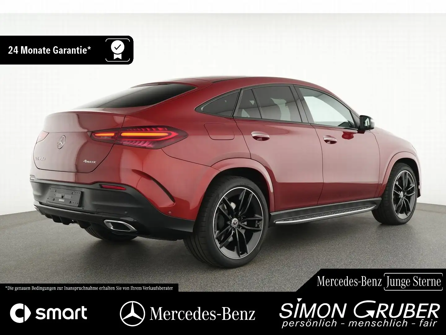 Mercedes-Benz GLE 450 d 4M Coupé AMG Night Pano Burm Airm AHK Rot - 2