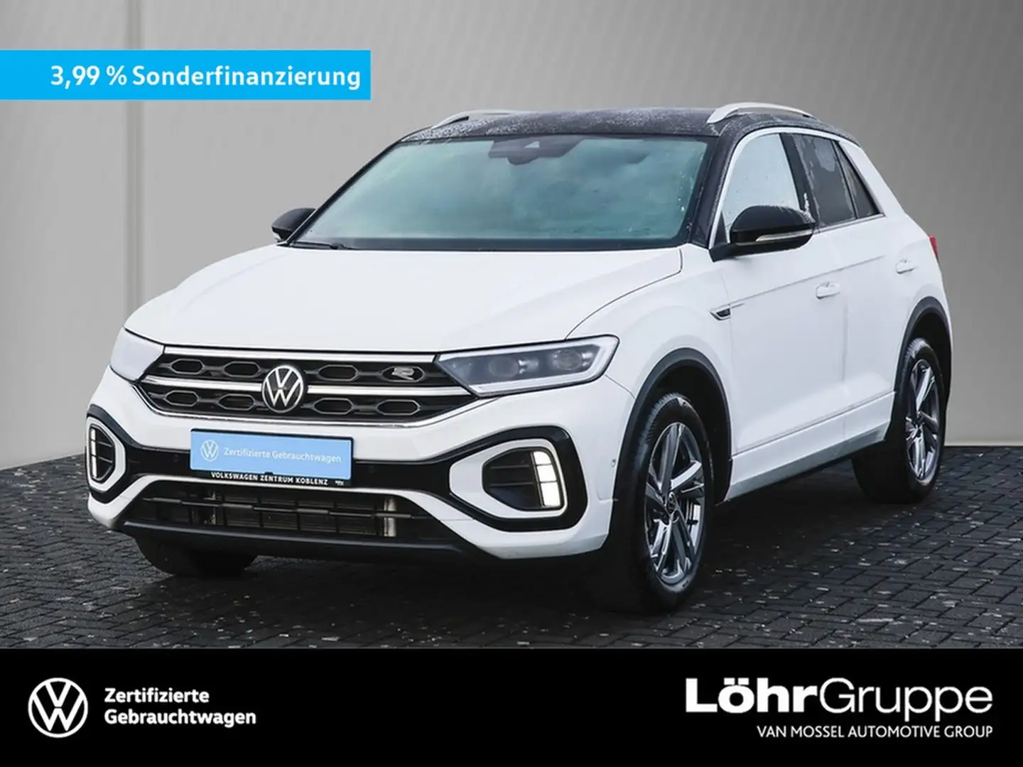 Volkswagen T-Roc 1.5 TSI DSG R-Line AHK/RFK/Navi Weiß - 1