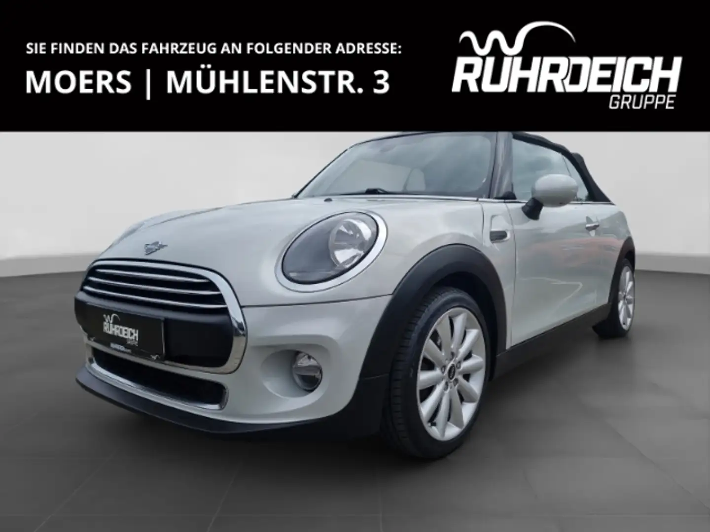 MINI One Cabrio El. Verdeck Mehrzonenklima Ambientebeleuchtung SHZ Blanc - 1