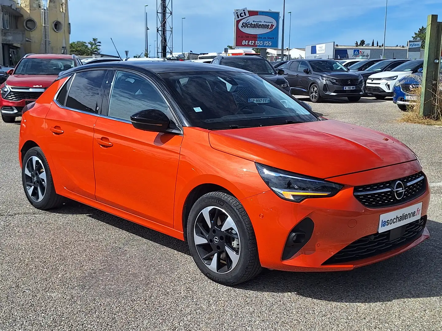 Opel Corsa-e 136 ch \u0026amp; Batterie 50 kWh Elegance Business Orange - 2