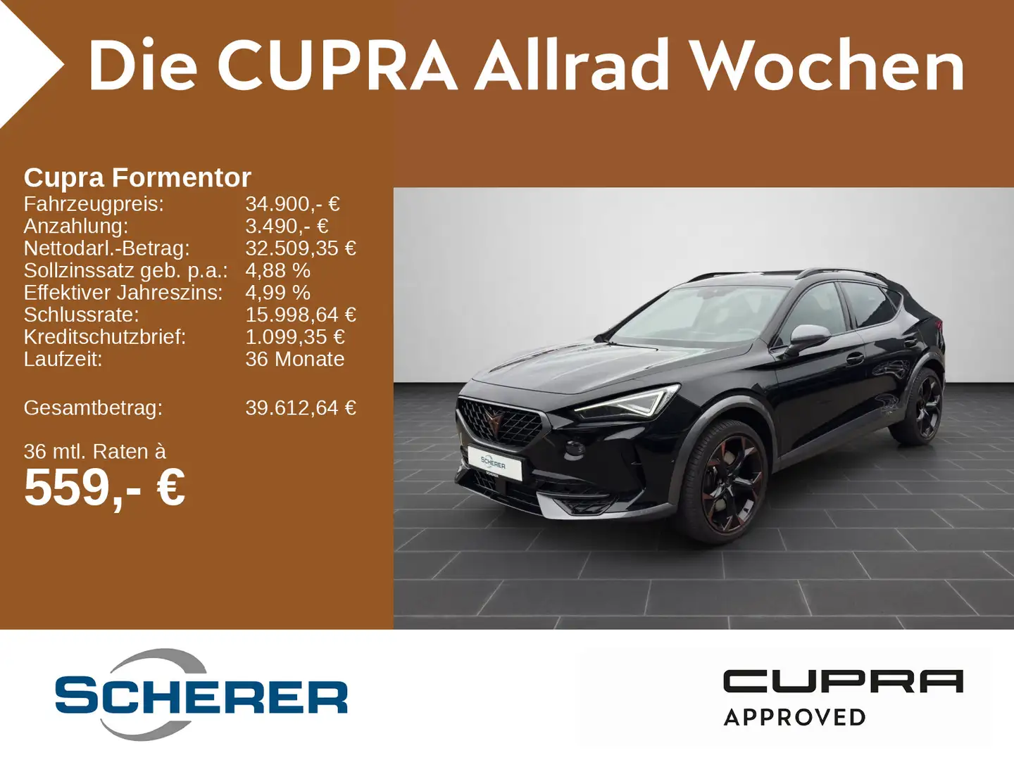 CUPRA Formentor VZ 2.0 TSI 4Drive MATRIX BEATS KAMERA Schwarz - 1