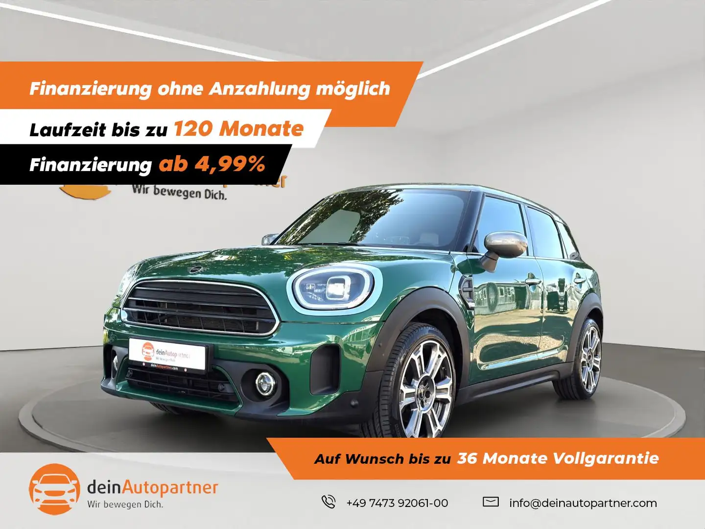 MINI Cooper Countryman NAVI/LED/LEDER/HUD/PANO/RFK/VIRTUAL COCKPIT Grün - 1