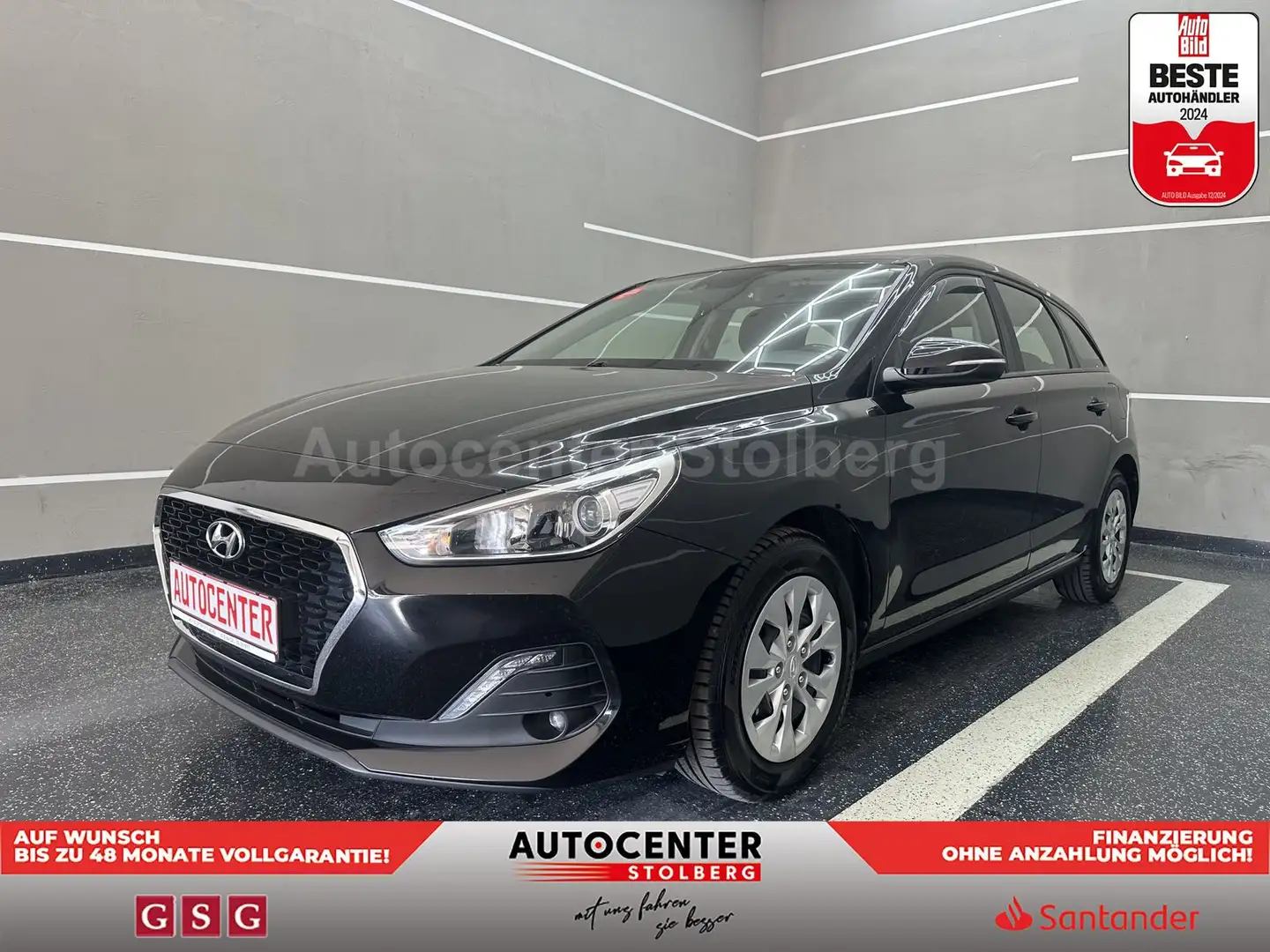 Hyundai i30 Pure "NAVI-SITZH-KLIMA-MULTI-CAM-PDC" Zwart - 1