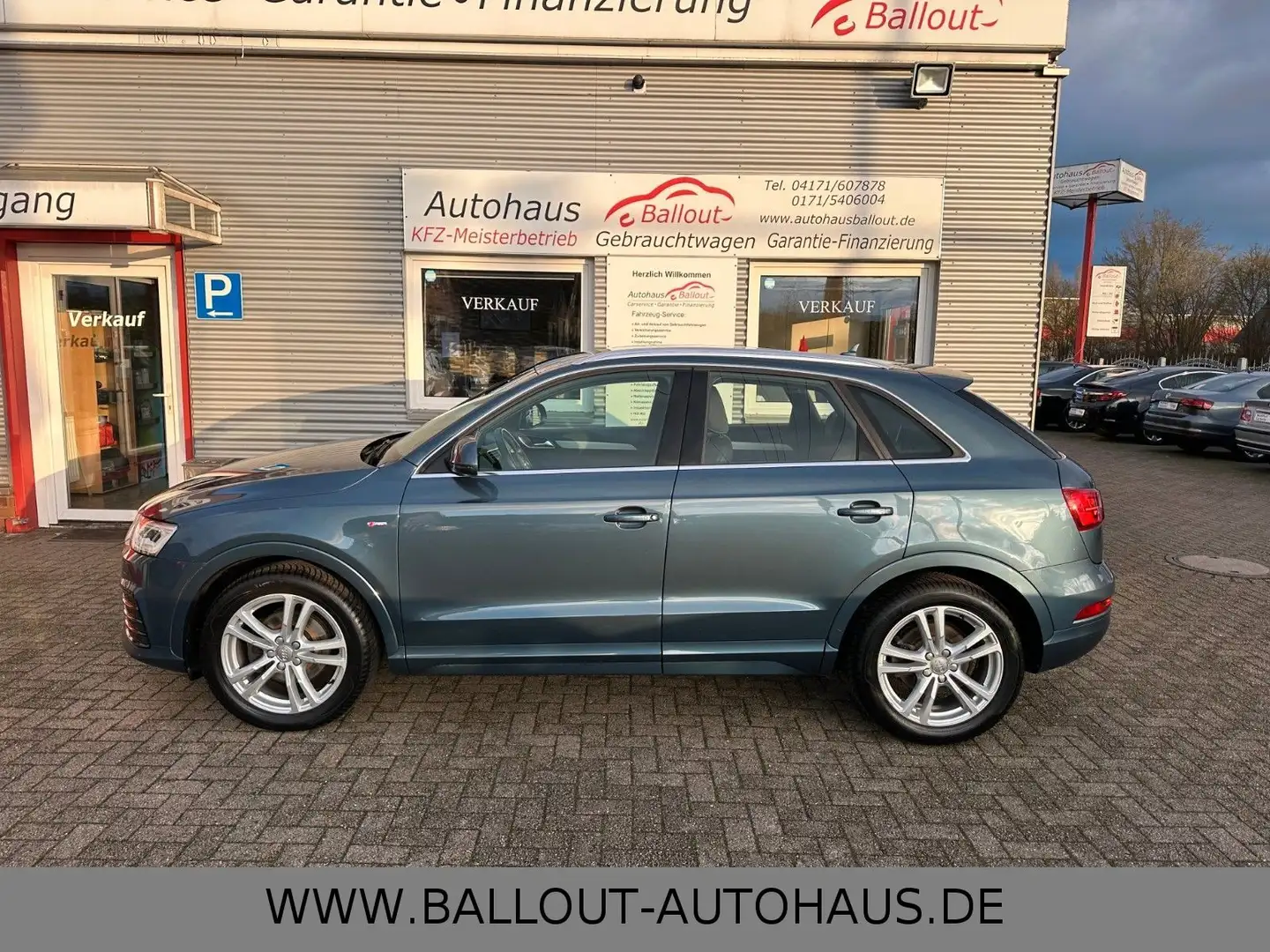 Audi Q3 sport*2.HAND*3xS-LINE*NAVI*AHK*KLIMA*LED*EU6* Blau - 1