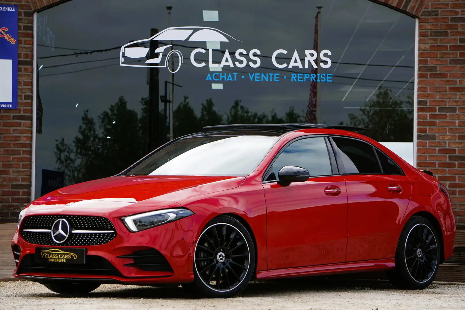 Mercedes-Benz A 180 d BERLINE PACK AMG-Bte AUTO-PANO-KEYLESS-LED-CAM Červená - 1