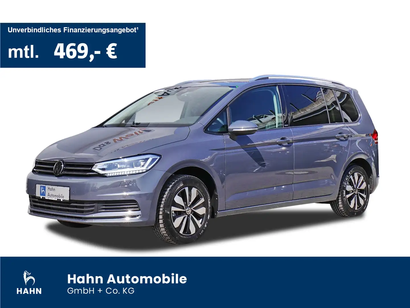 Volkswagen Touran 1.5TSI DSG Move 7-Sitzer AHK Cam ACC Navi Grau - 1