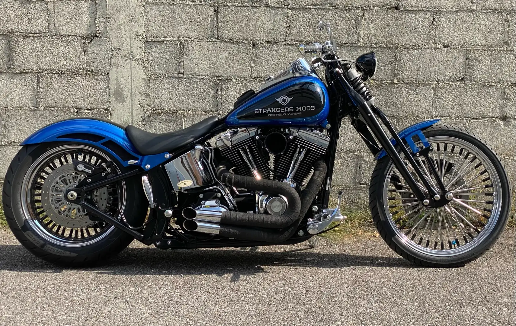 Harley-Davidson Softail Custom Blu/Azzurro - 1