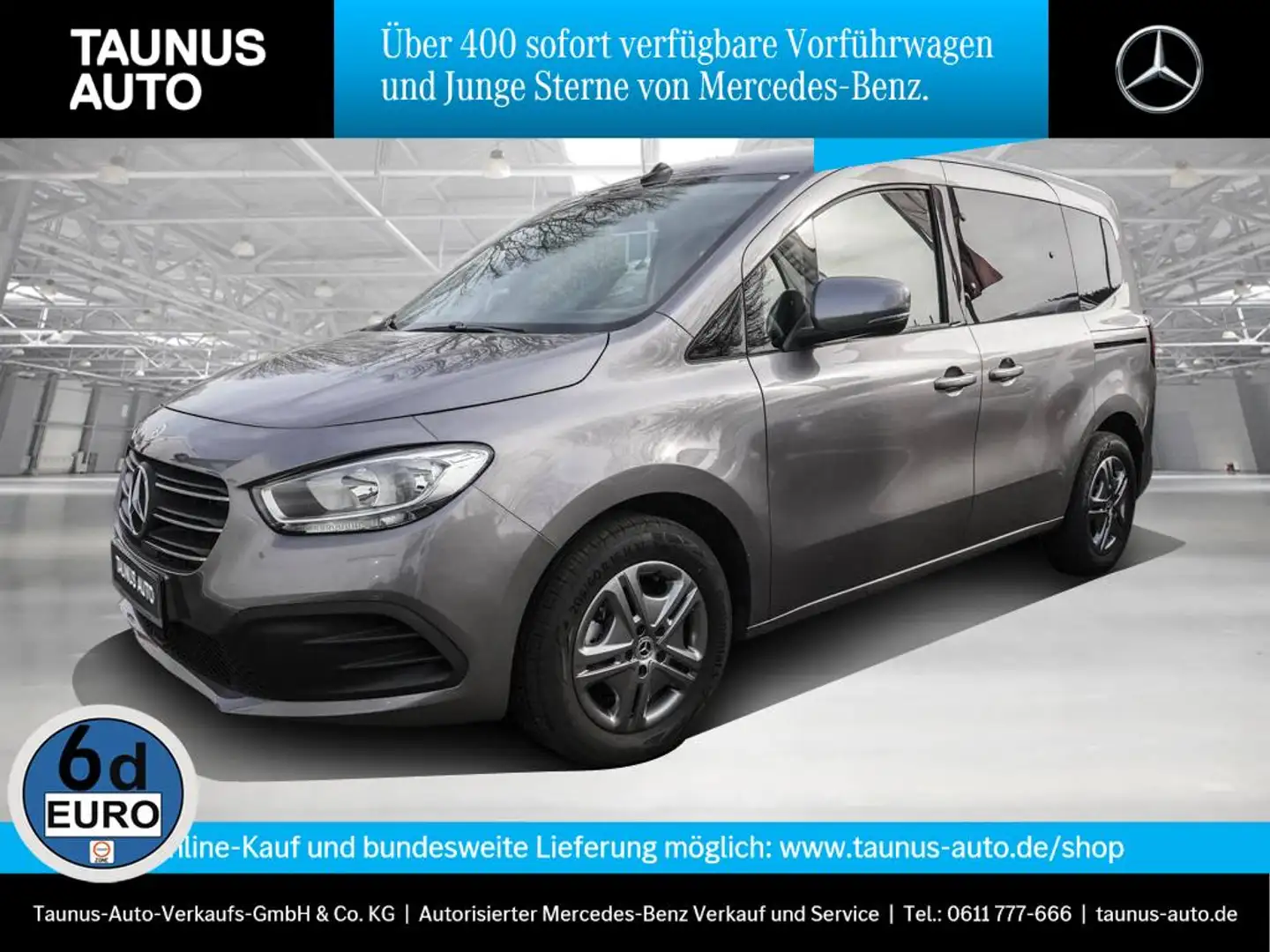 Mercedes-Benz T-Class 160 Navi MBUX Totw-Assis. Klima Tempomat Grijs - 1