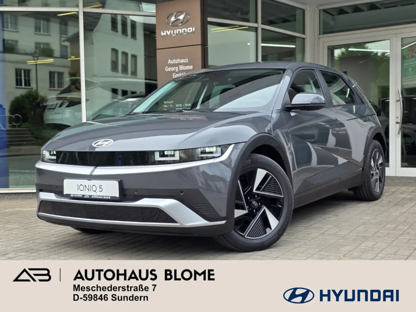 Hyundai IONIQ 5 63 kWh 2WD DYNAMIQ, LED-Paket, Wärmepumpe, Navi, M Grau - 1