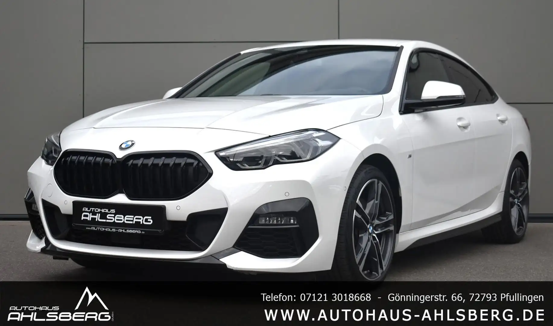 BMW 218i GC/M-SPORT/SHADOW/ LIVE/ACC/LED/AHK/HIFI/KAME Blanc - 1