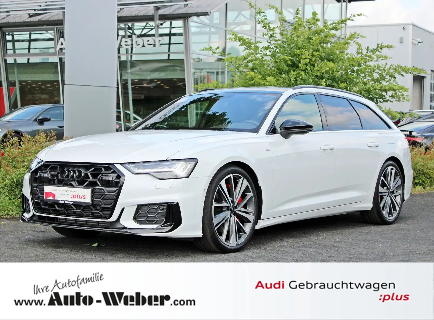 Audi A6 Avant 55TFSIe qu S LINE PANO AHK B&O 360° Weiß - 1