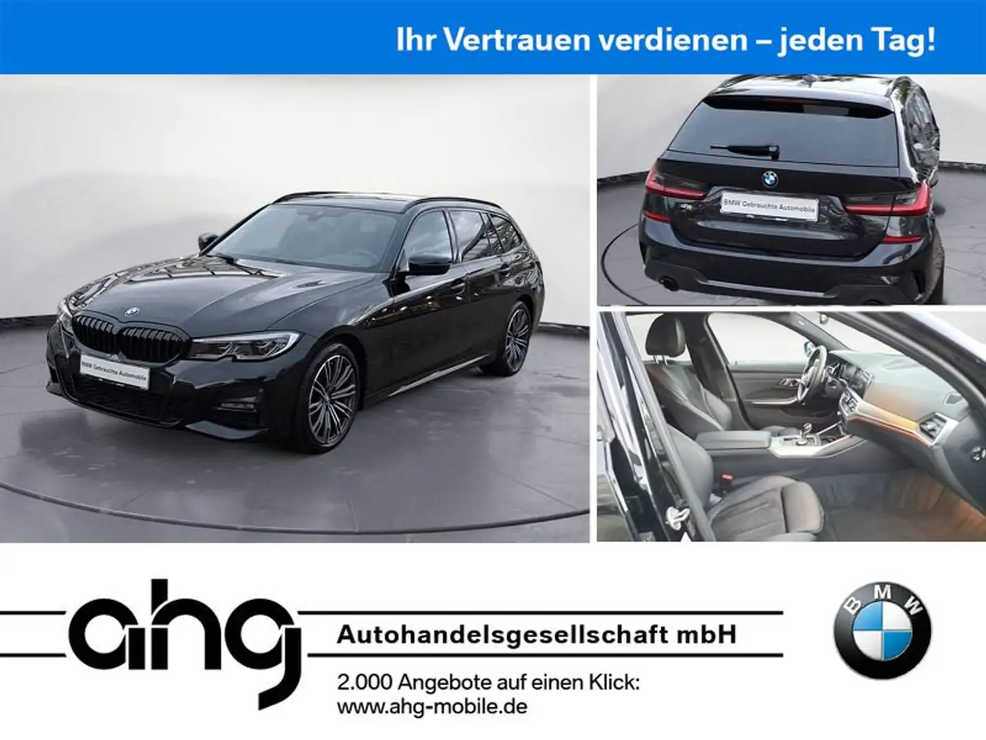 BMW 320 d xDrive Touring M Sport Negro - 1