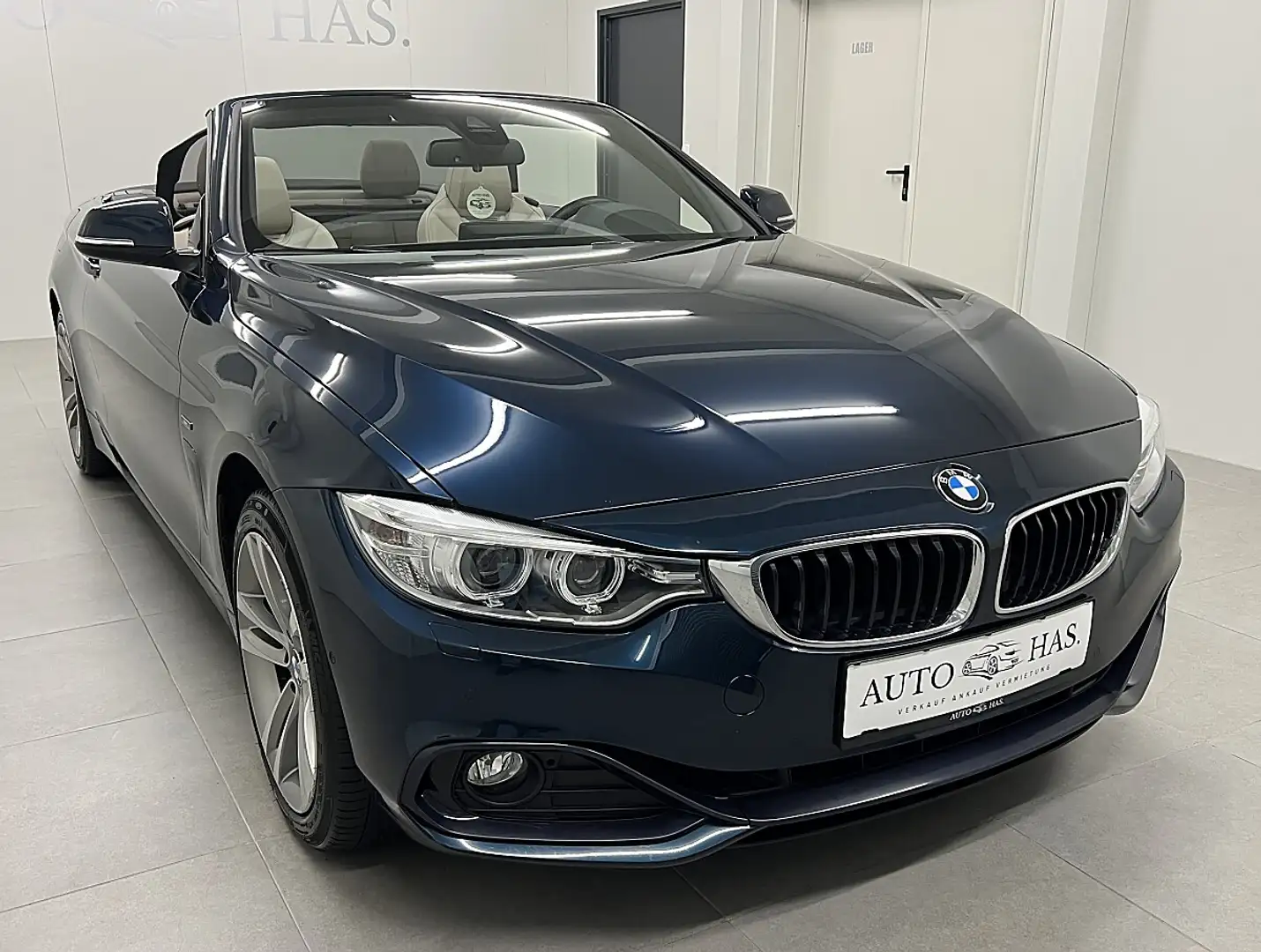 BMW 428 i xDrive Cabrio Aut. *Head-Up*Leder* Blau - 1