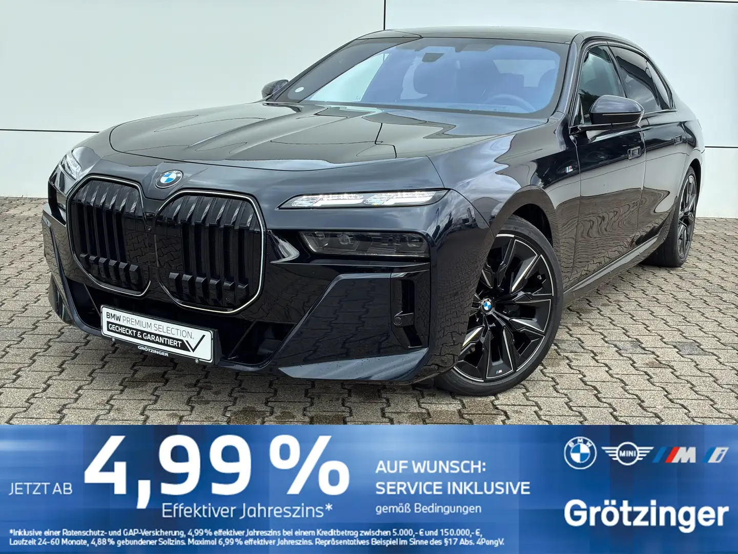 BMW 740 d xDrive Limousine M Sportpaket Černá - 1
