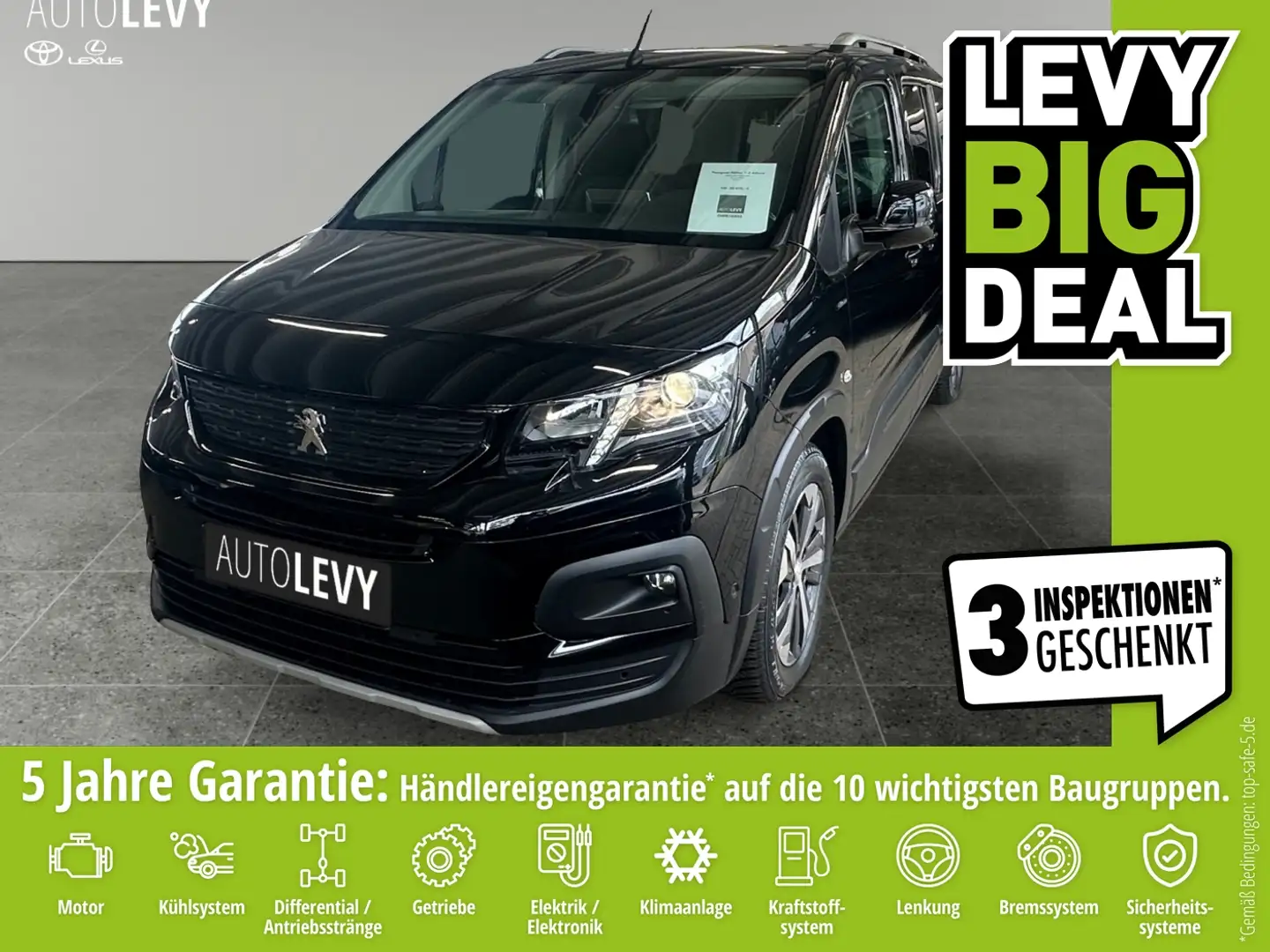Peugeot Rifter 1.2 PureTech L1 Allure AHK+Navi+PDC+Kamera Nero - 1