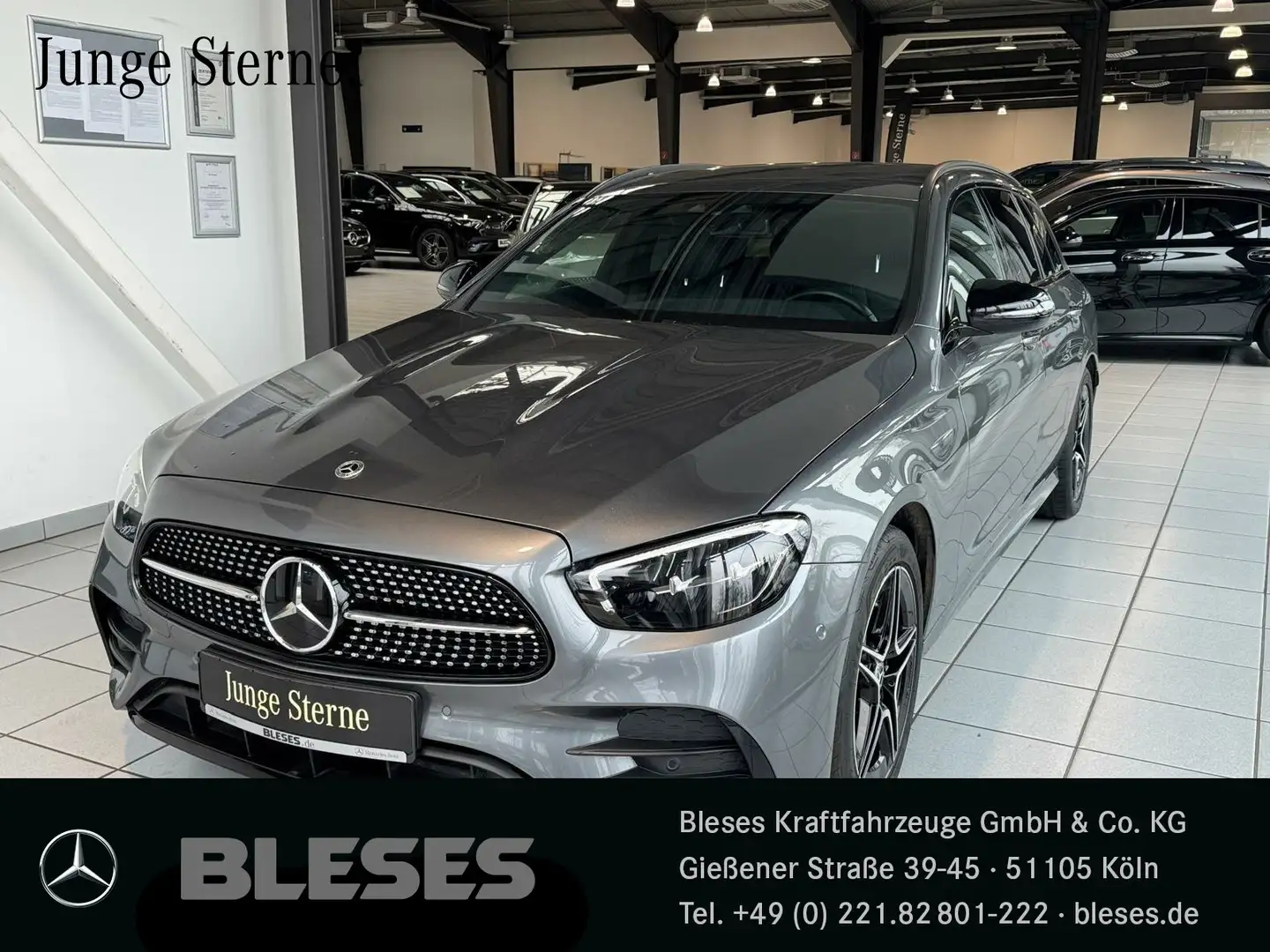 Mercedes-Benz E 300 E 300 d T 4M AMG Night+MBUX+LED+Kamera+Distronic Grijs - 1