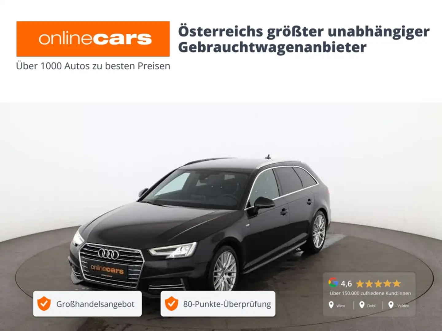 Audi A4 Avant 2.0 TDI sport Aut LED AHK B&O LEDER NAVI Schwarz - 1