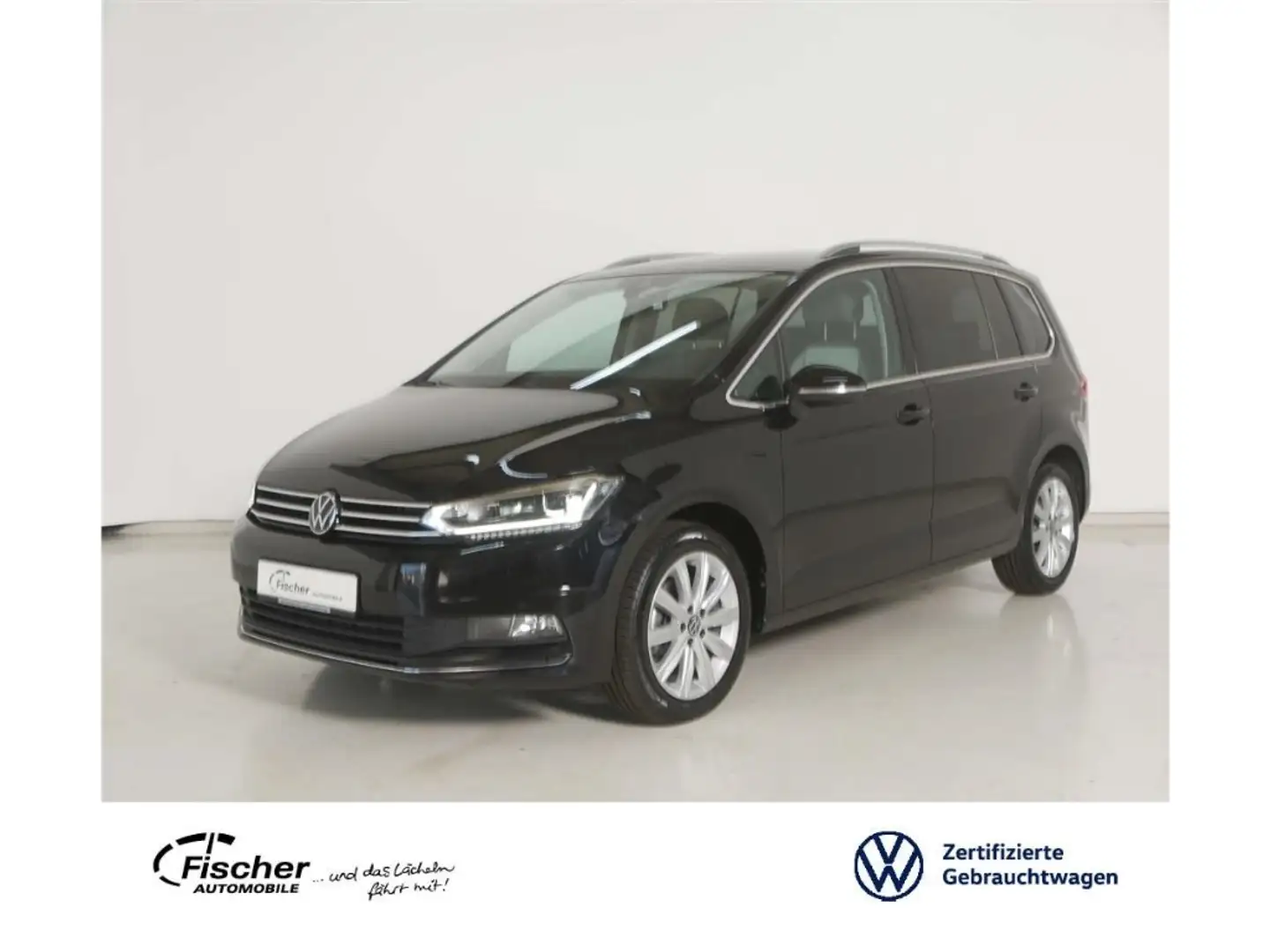 Volkswagen Touran 2.0 TDI Highline DSG NAV/LED/AHK/7-Sitzer Schwarz - 1