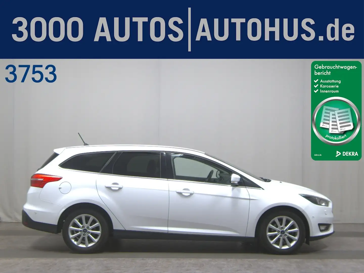 Ford Focus Turnier 1.0 EB Titanium Tempomat PDC Shz Weiß - 1