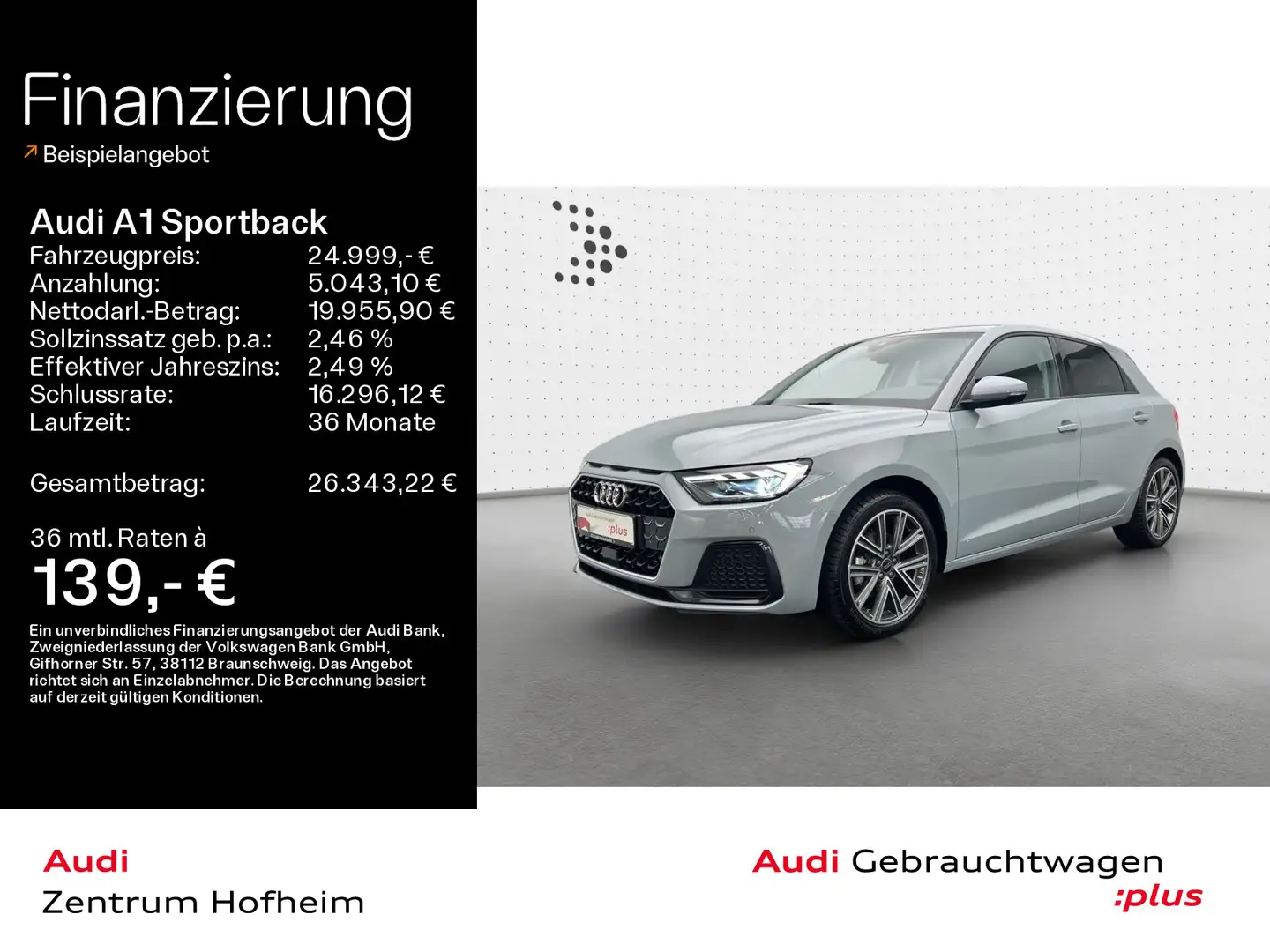 Audi A1 30 TFSI S line S tro*Sonos*LED*Virt Gris - 1